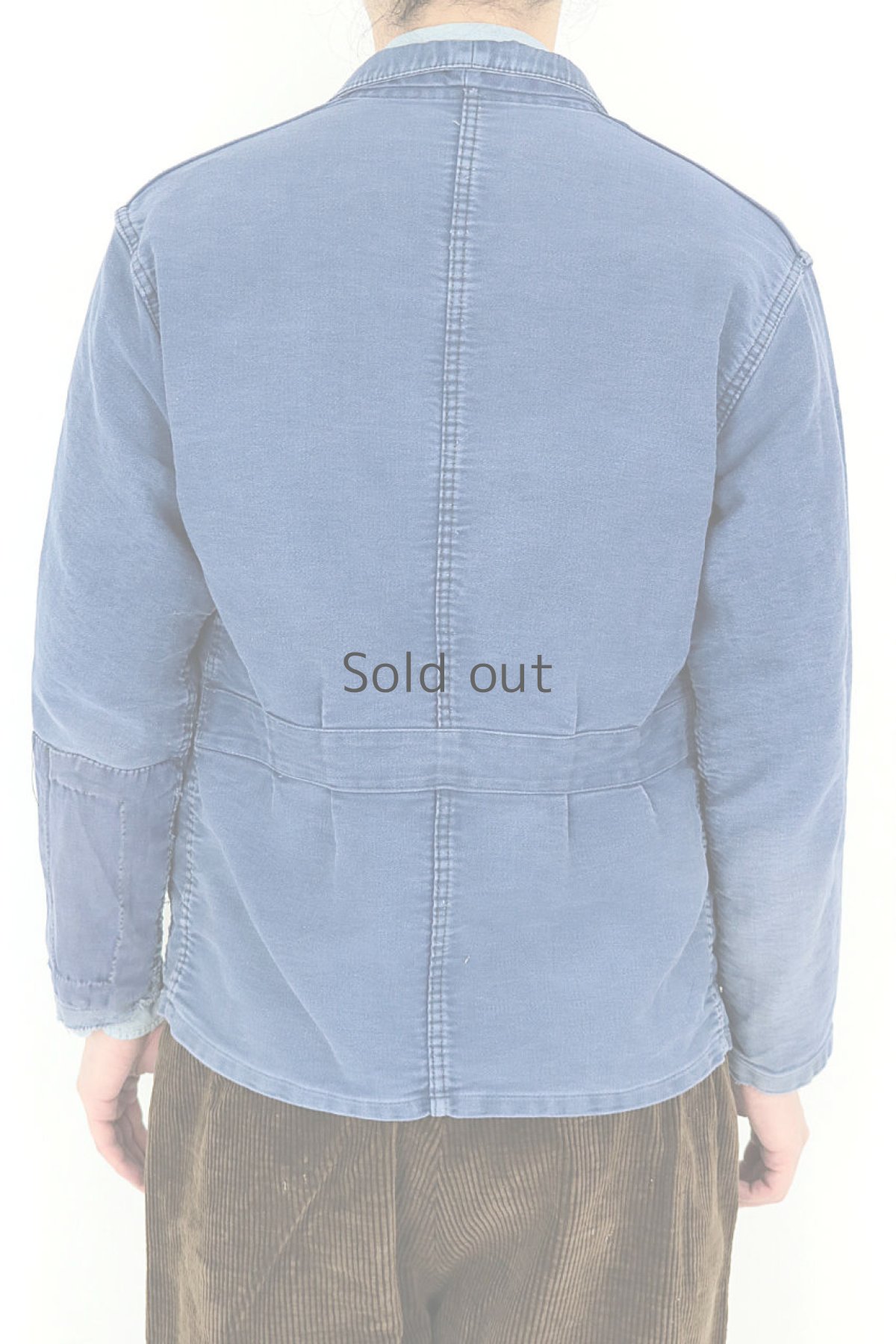 画像13: 【フランス】1950年代　モールスキンコットン　ワークジャケット（ノッチドラペル/Mont Kemmel） (13)