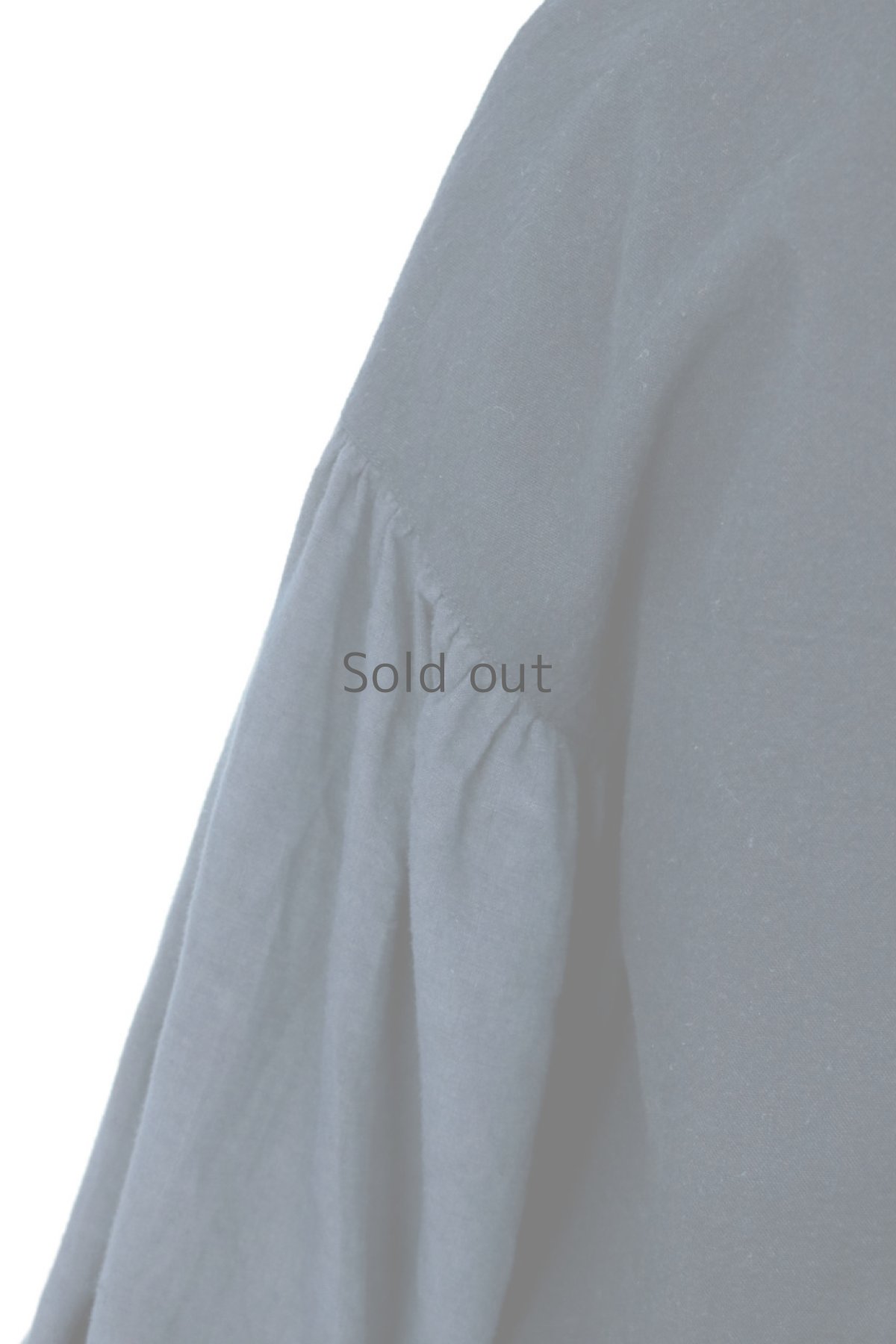 画像9: 【ササキチホ】アンティークリネン×染め　ボリュームパフスリーブブラウス（紺色) (9)