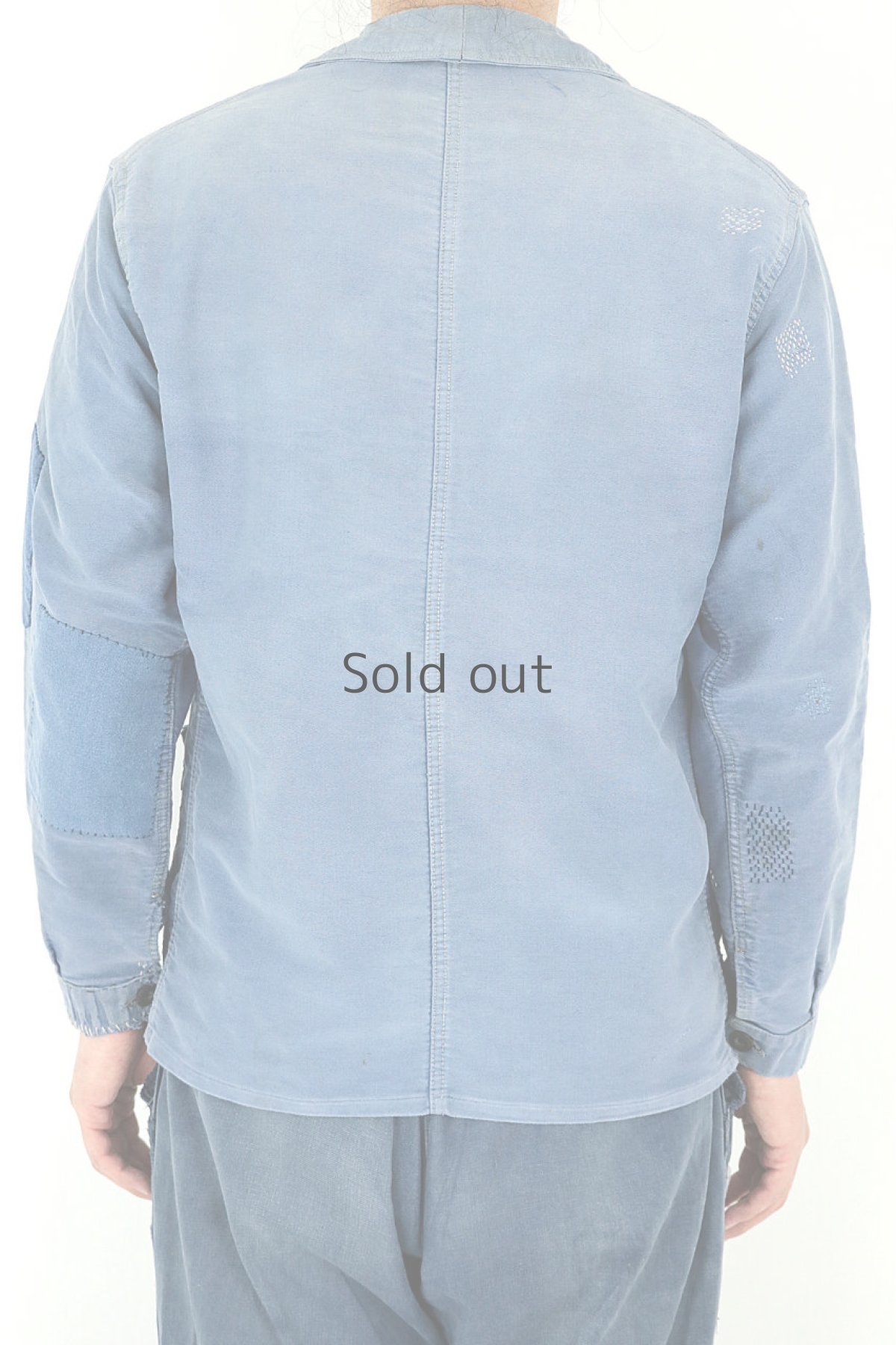 画像17: 【MITSUGU SASAKI】ビンテージリメイク　刺し子のモールスキンワークジャケット (17)