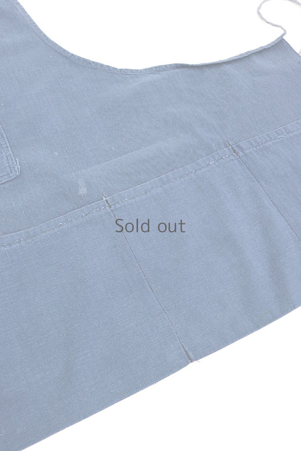 画像11: 【フランス】ビンテージ　リメイクされたショートエプロン (11)