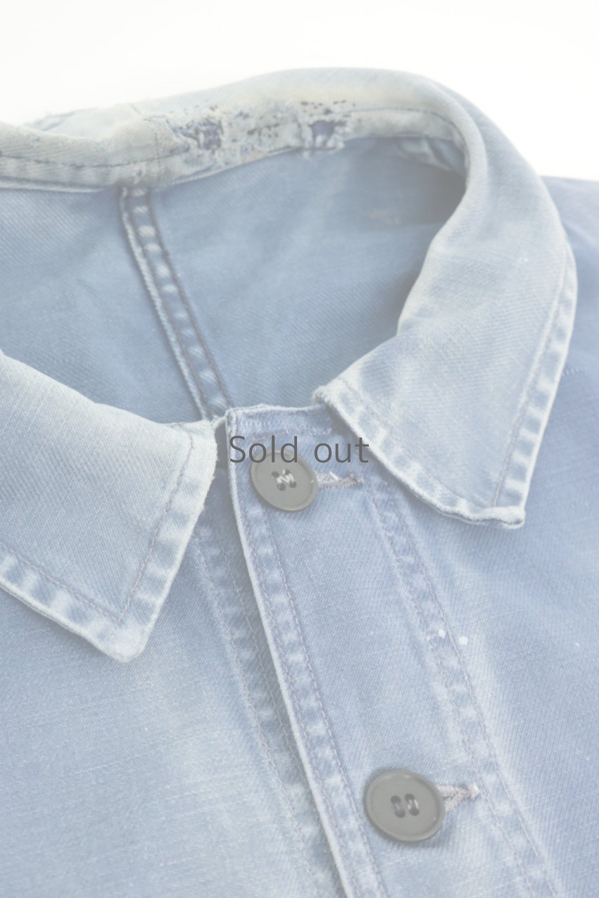 画像2: 【フランス】1950年代　ブルーコットン　ワークジャケット(Adolphe Lafont) (2)