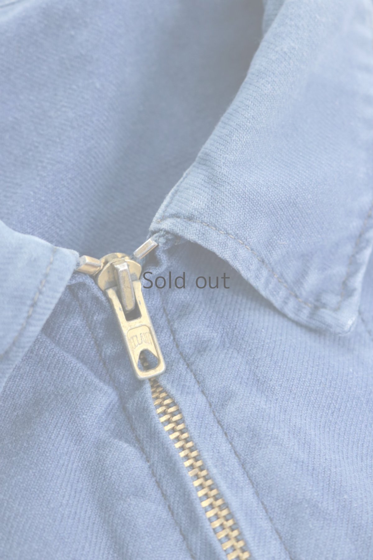 画像3: 【フランス】1960年代　ブルーコットン　ワークブルゾン (3)