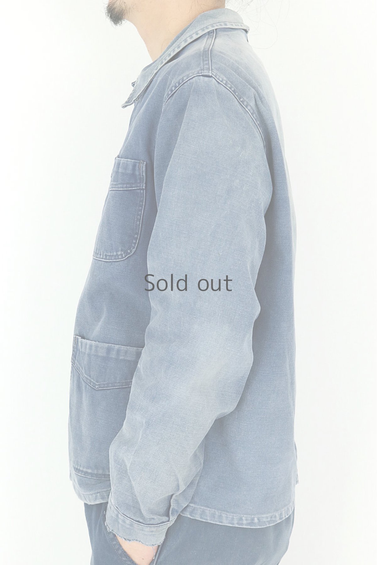 画像12: 【フランス】1950年代　ブルーコットン　ワークジャケット(Adolphe Lafont) (12)