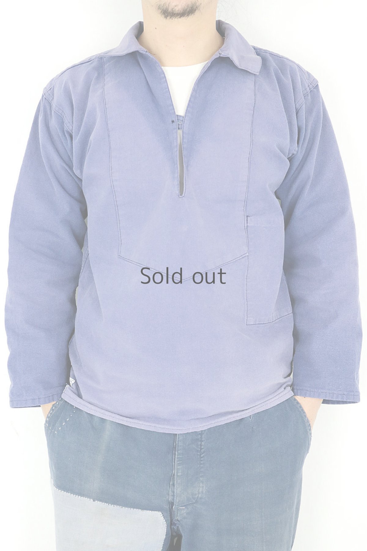 画像8: 【フランス】ビンテージ　セーラーワークシャツ（CORNWALL） (8)