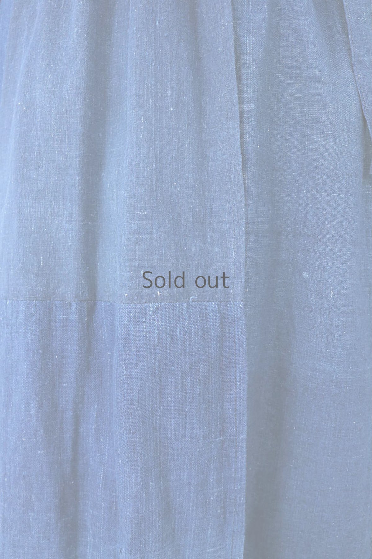 画像9: 【ササキチホ】藍染古布 　タックカシュクール　巻きワンピース（藍無地） (9)