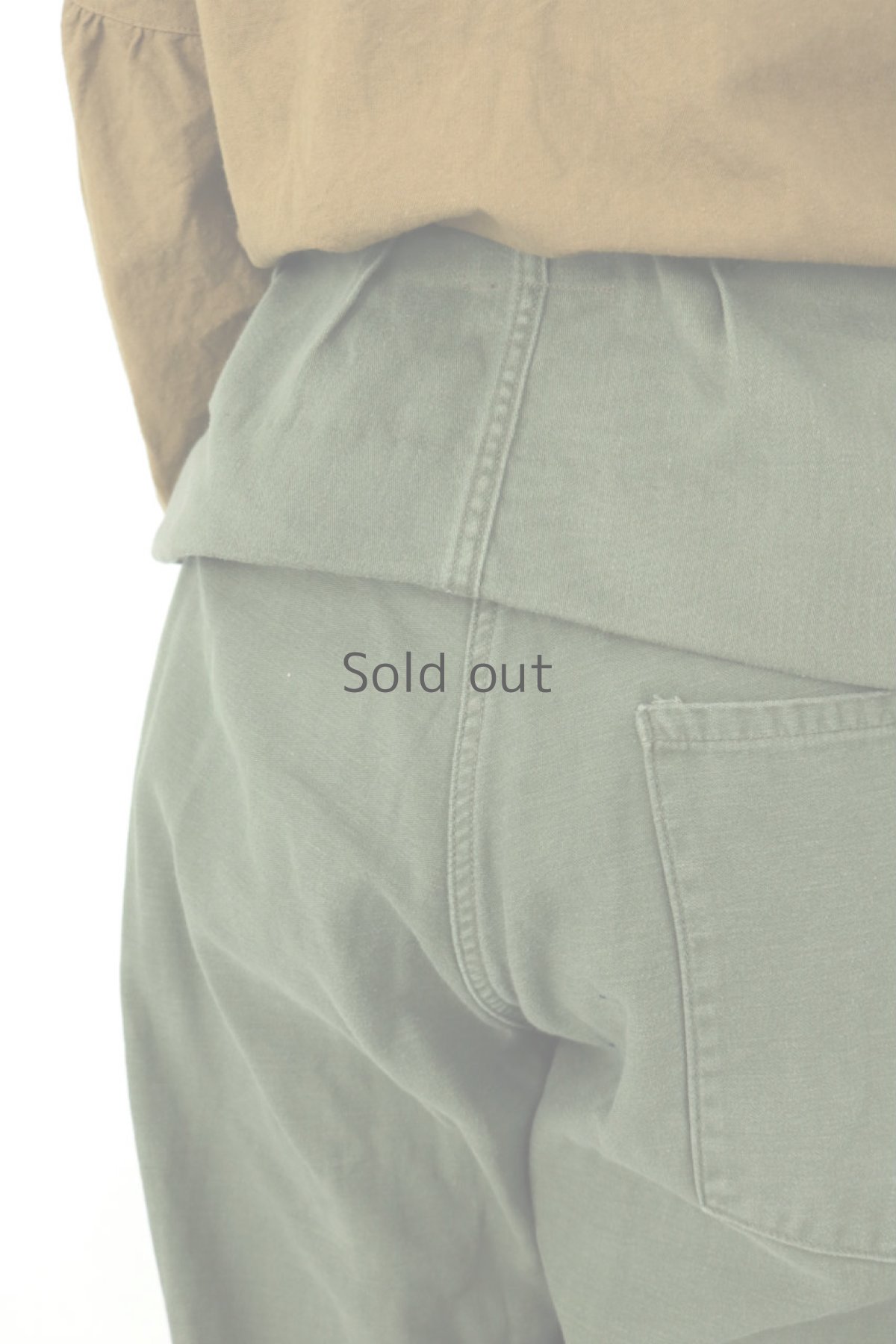 画像10: 【MITSUGU SASAKI】ビンテージ×リメイク　超ハイウエスト　ミリタリーパンツ(Ver.2/パッチワーク) (10)