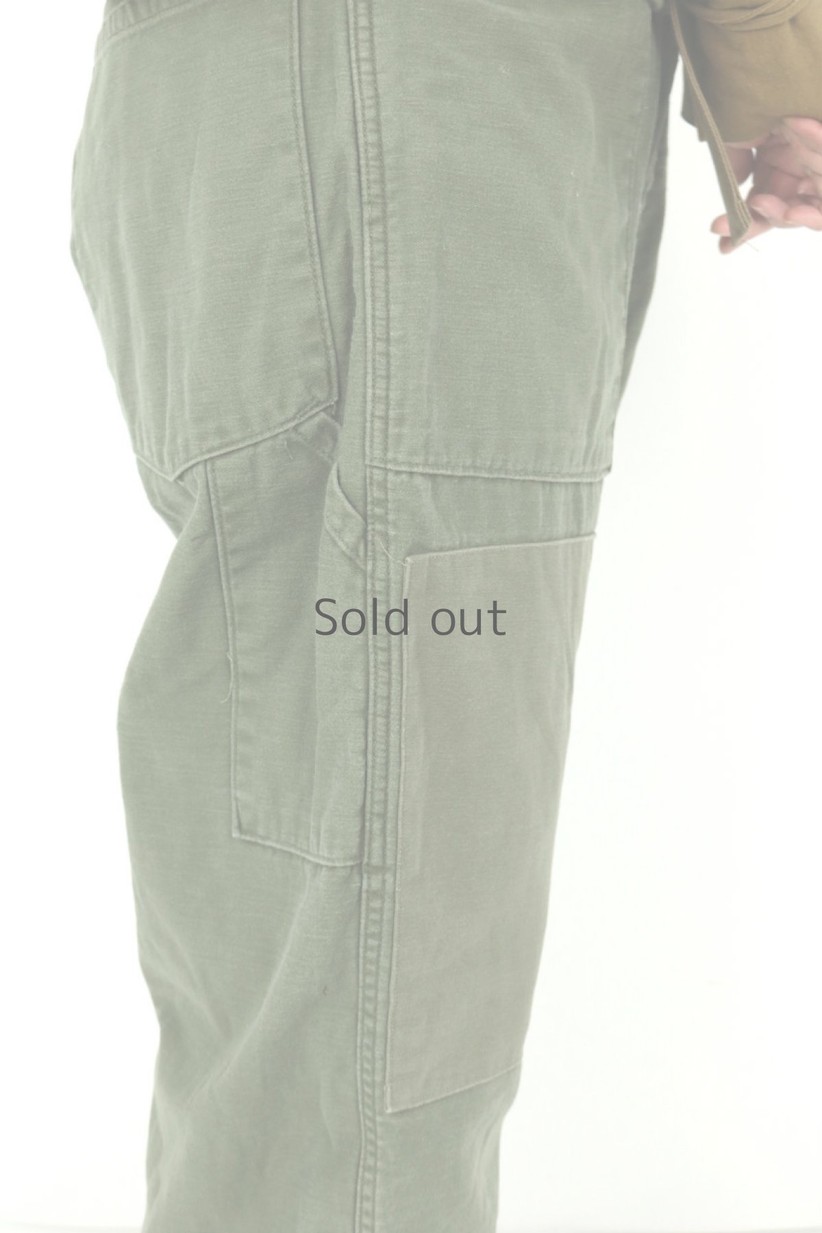 画像9: 【MITSUGU SASAKI】ビンテージ×リメイク　超ハイウエスト　ミリタリーパンツ(Ver.2/パッチワーク) (9)