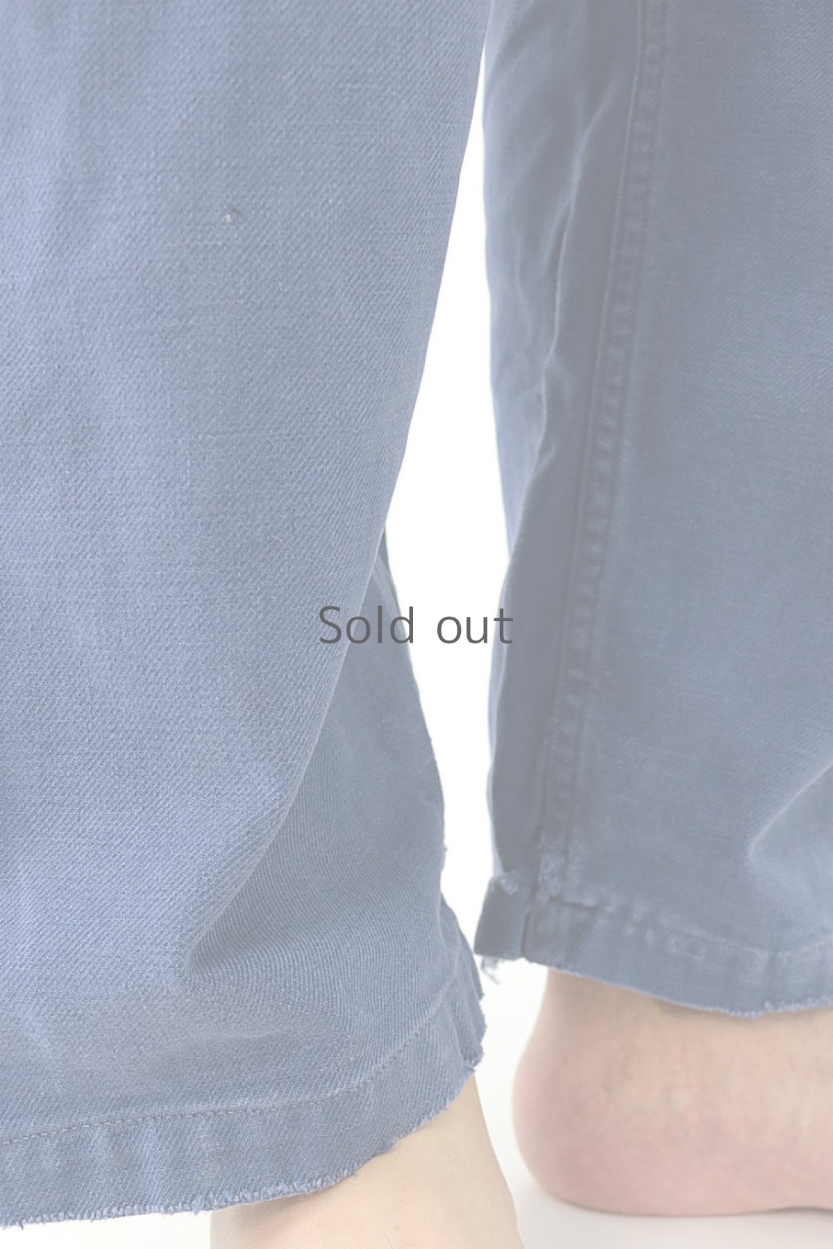 画像9: 【MITSUGU SASAKI】ビンテージリメイク　刺し子リペア　半分オーバーオール（サスペンダー付き） (9)