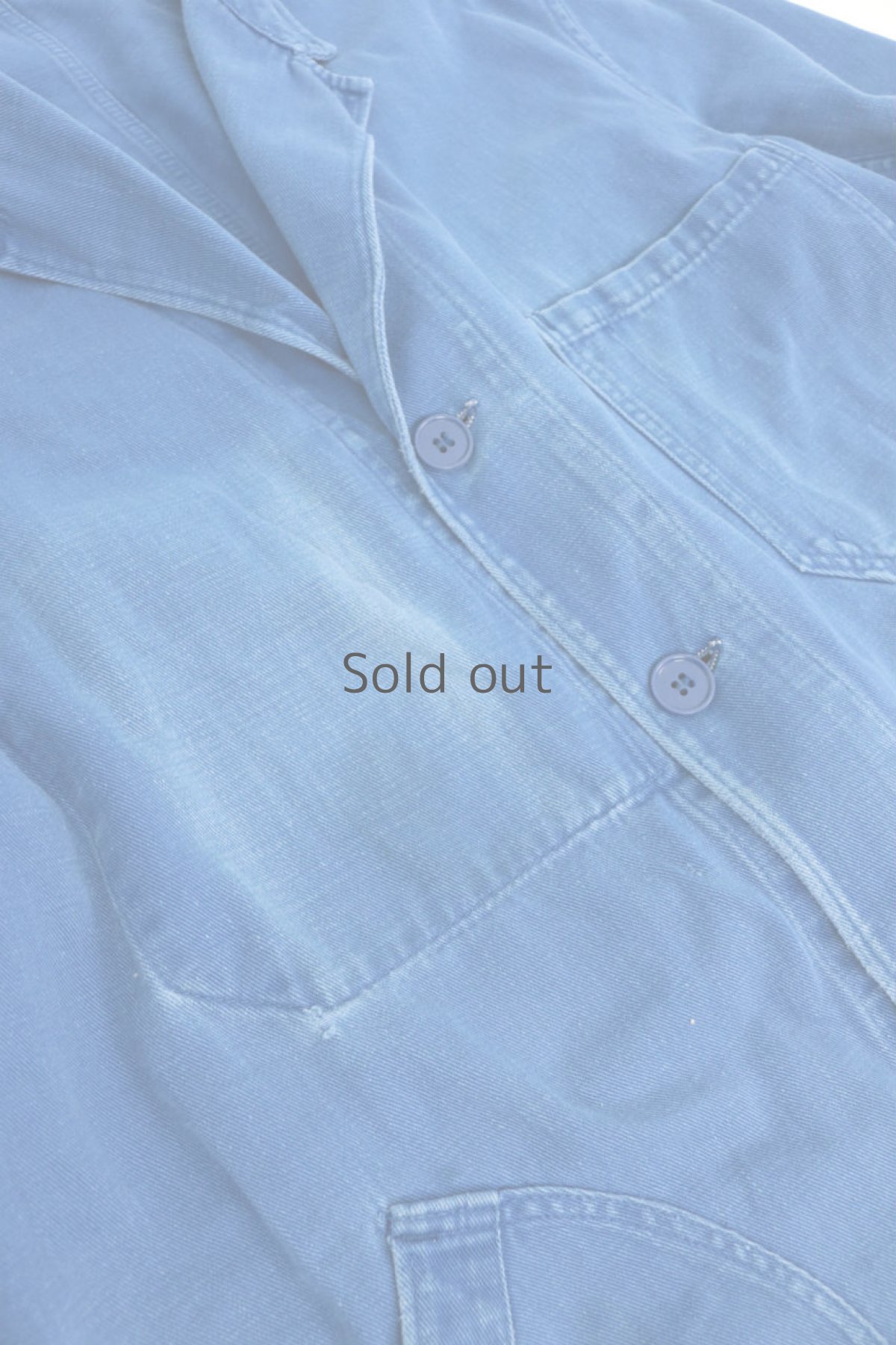 画像6: 【フランス】1960年代　ブルーコットン　ワークコート（VETRA） (6)