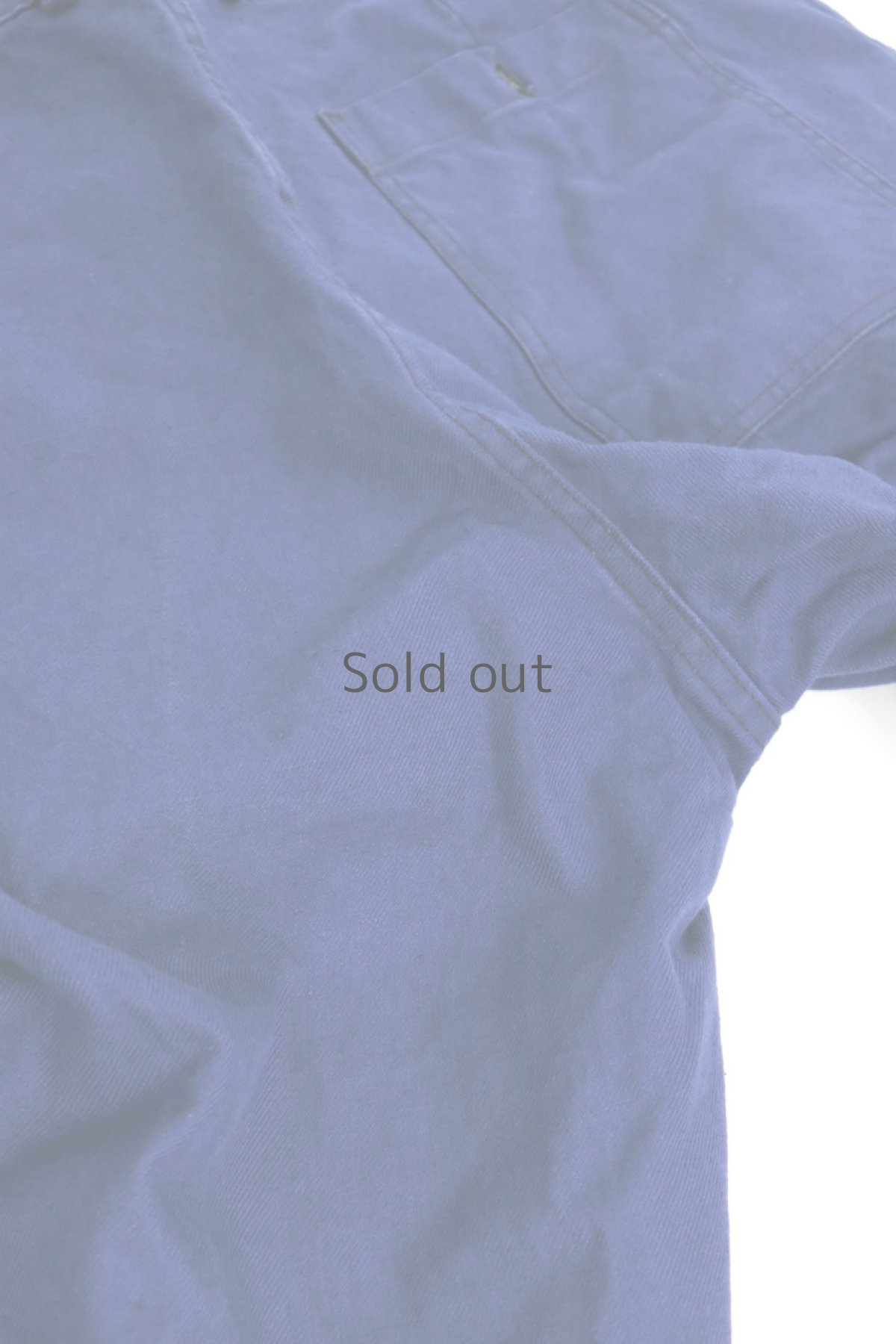 画像10: 【フランス】1970年代頃のブルーコットンワークパンツ (10)