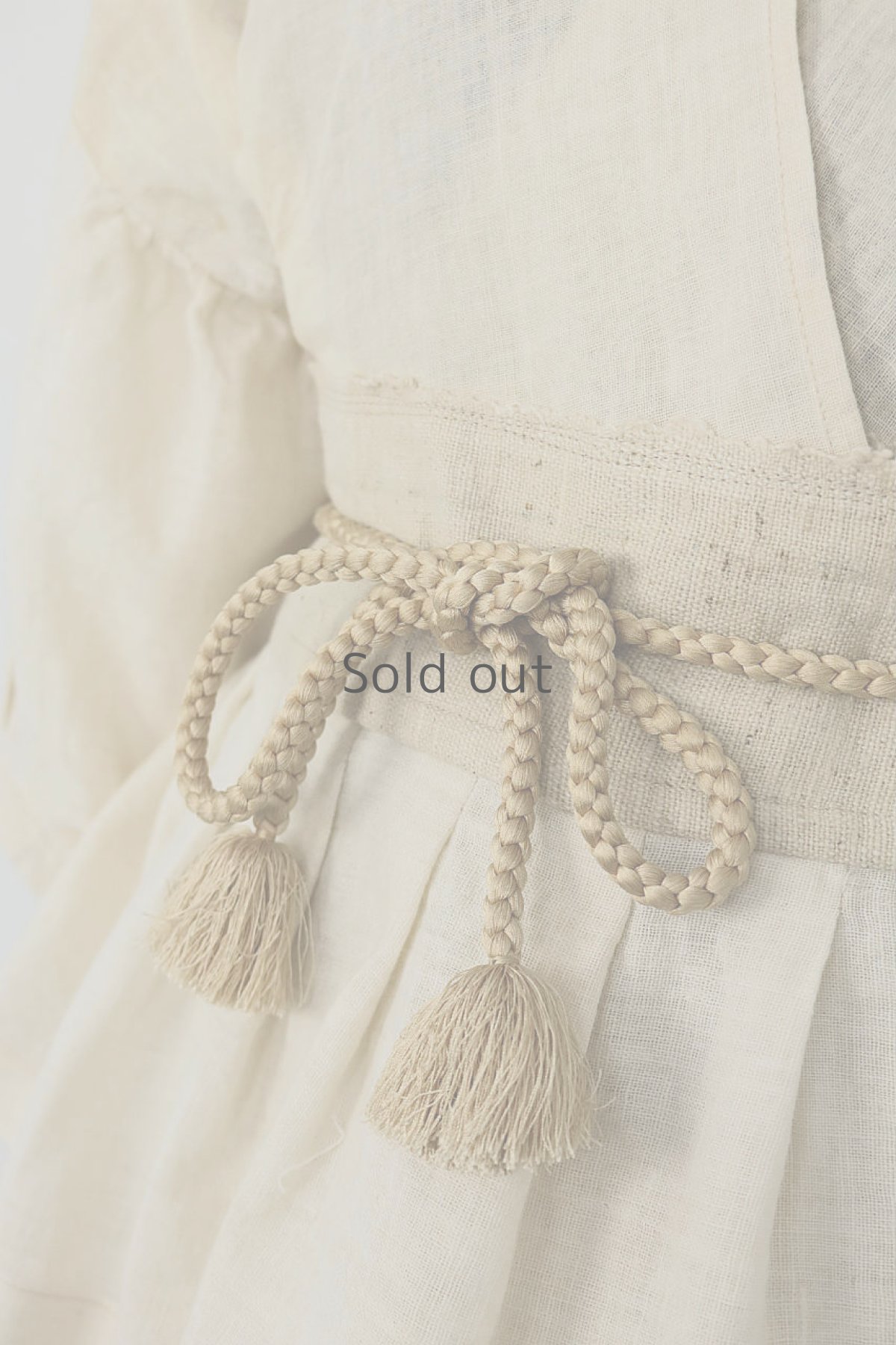 画像7: 【ササキチホ】古布　じゅばんブラウス（帯ひも） (7)