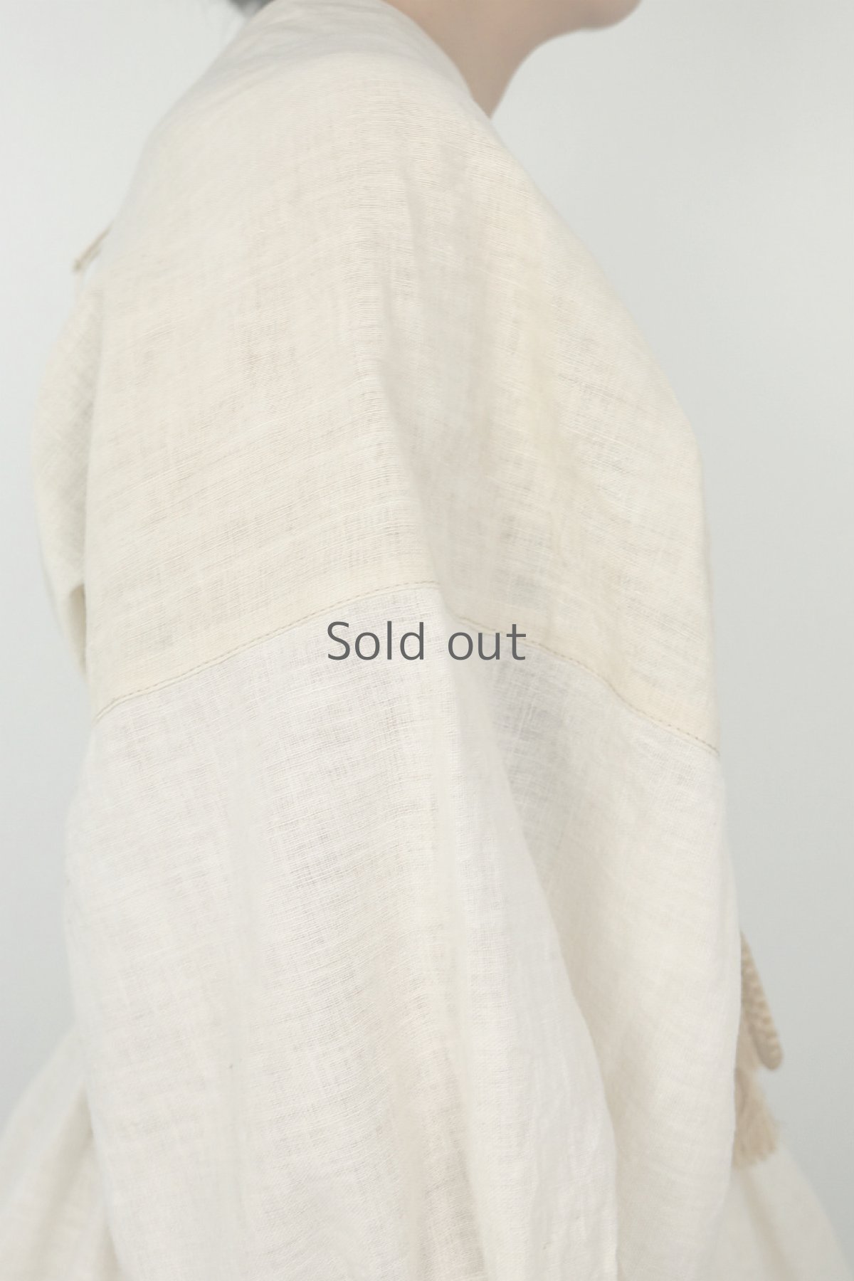 画像9: 【ササキチホ】古布　じゅばんブラウス（帯ひも） (9)