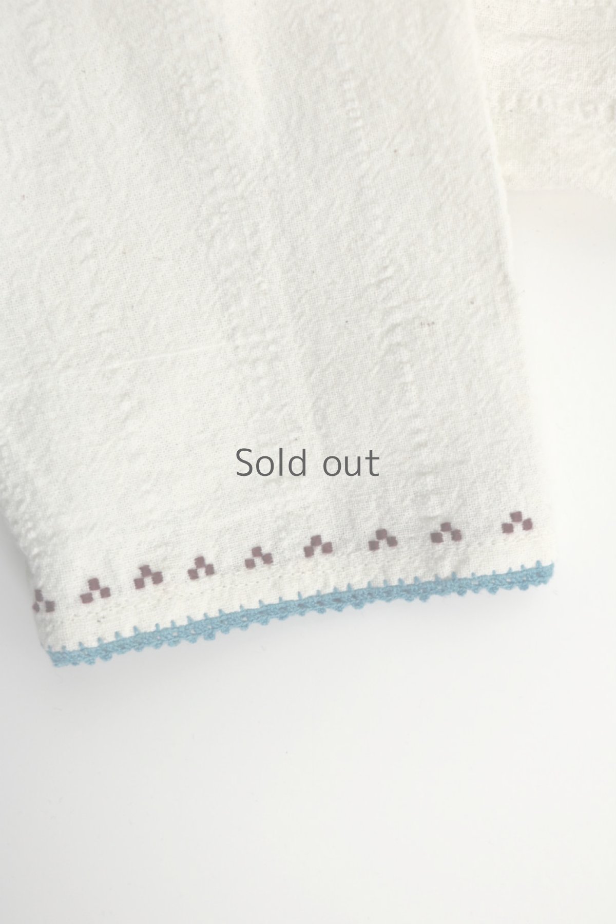 画像10: 【ブルガリア】アンティークコットンリネン　刺繍ワンピース（２トーン） (10)