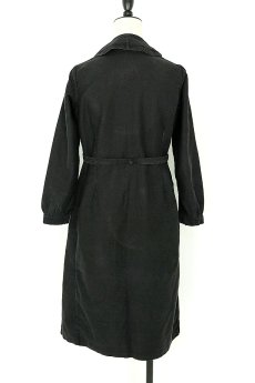 画像4: 【フランス】１９３０年代頃のブラックワークドレス(丸襟/小さめ) (4)