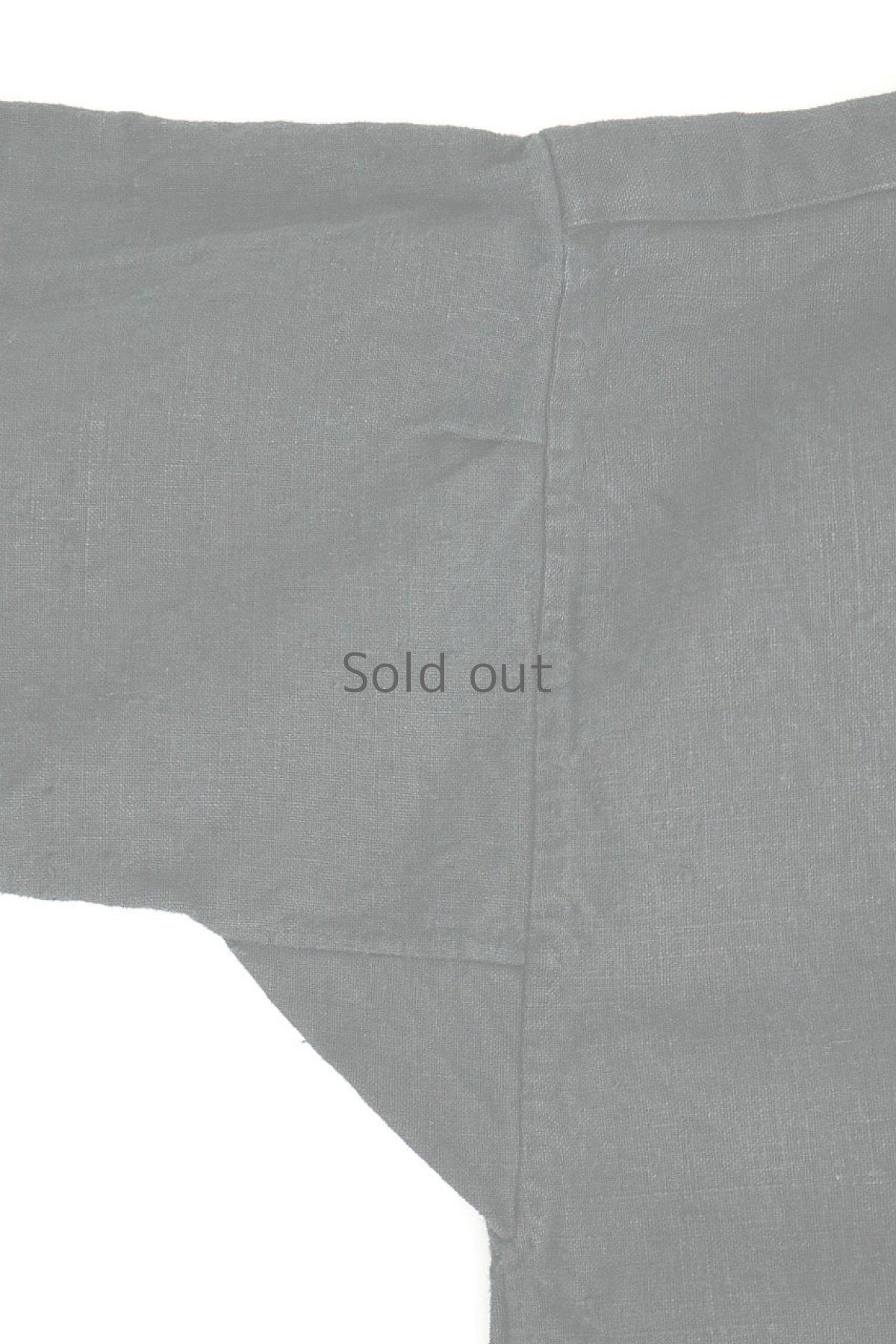 画像6: 【ドイツ】アンティークリネン×染　スモックワンピース（黒色) (6)