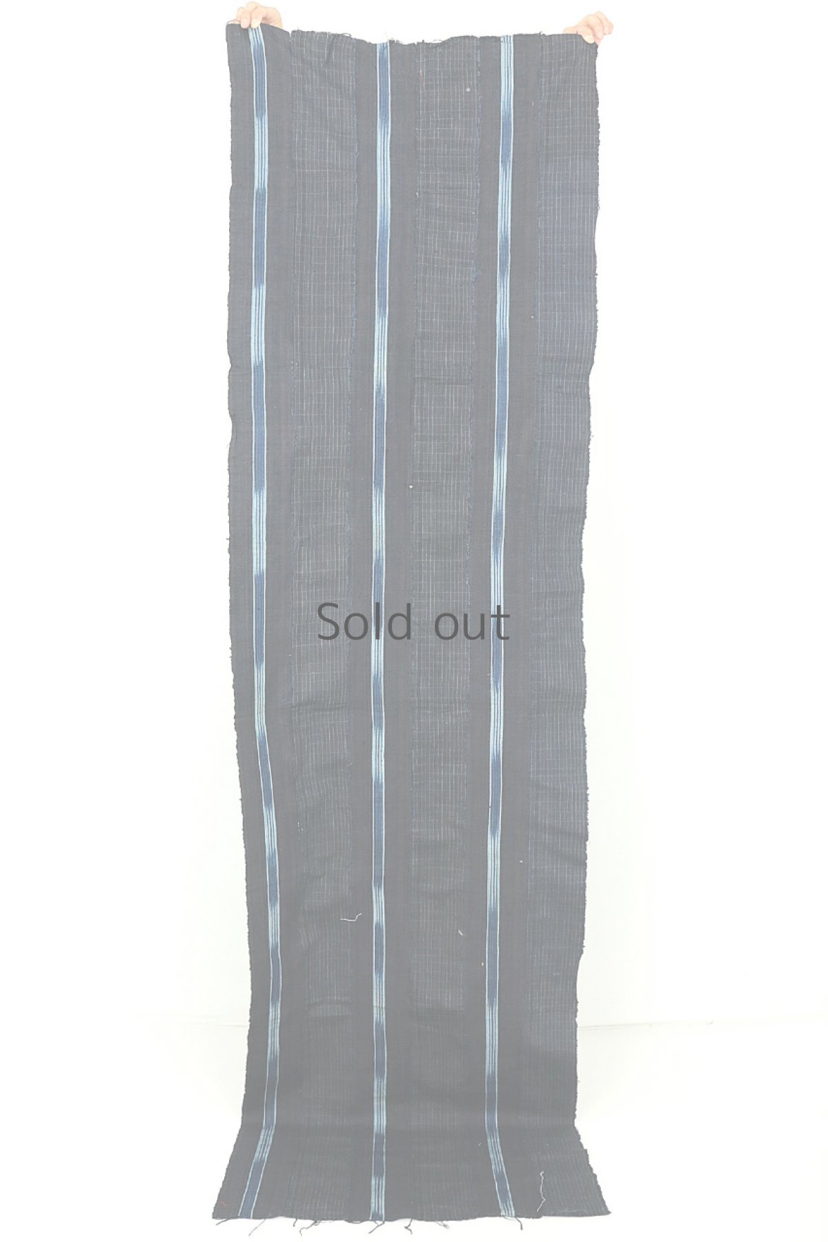 画像13: 【ナイジェリア】ヨルバ族の天然藍染古布(濃藍色) (13)