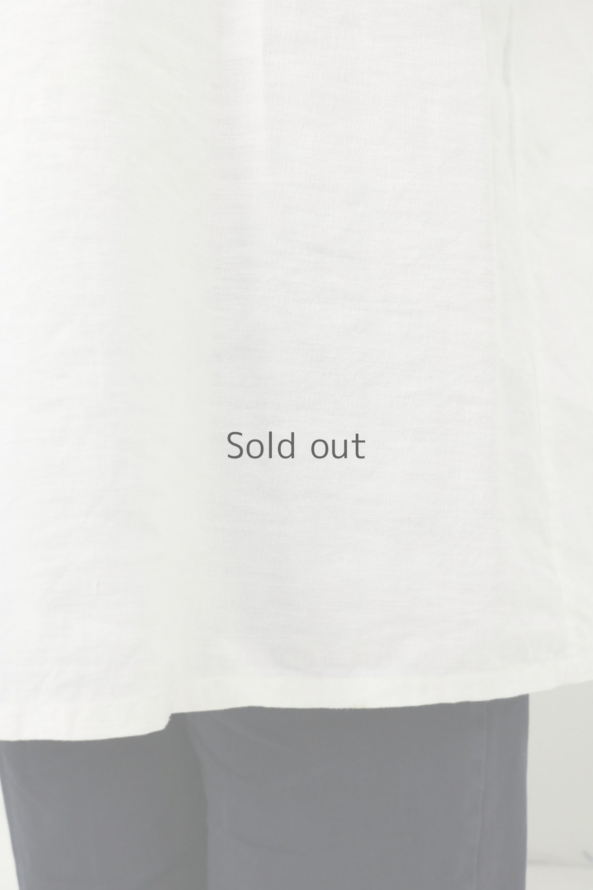 画像9: 【ササキチホ】アンティークリネン　Aラインワンピース（白/七分袖） (9)