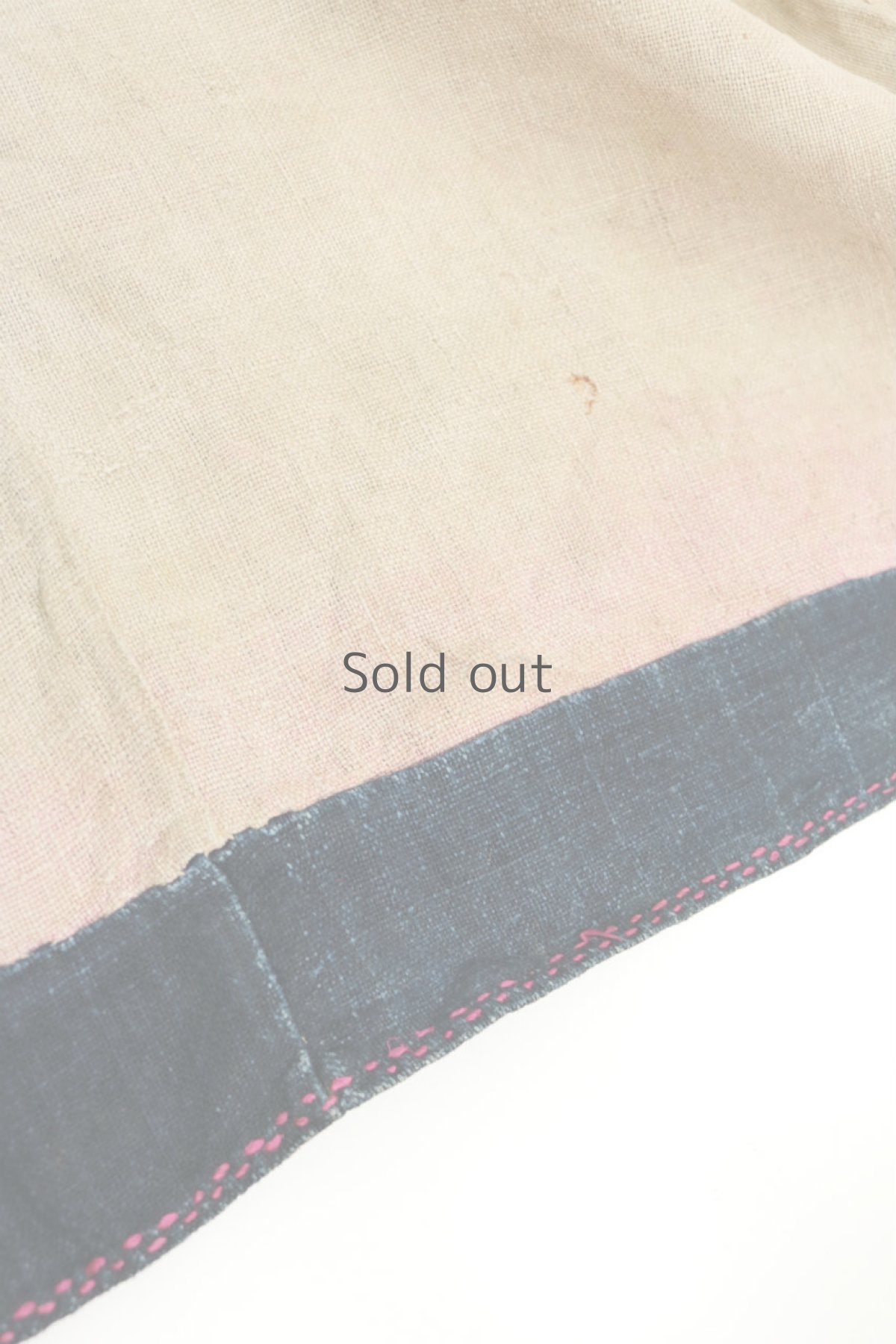 画像12: 【ベトナム】ビンテージ　インディゴヘンプ　ノースリーブシャツ（藍/白モン族） (12)