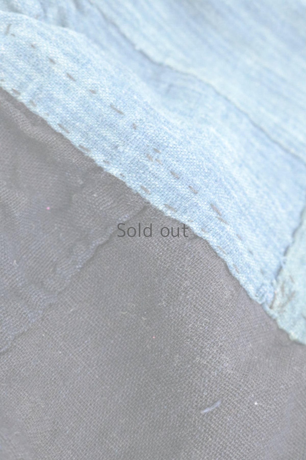 画像12: 【ベトナム】ビンテージ　インディゴコットン　刺繍入りワイドパンツ（赤ザオ族） (12)