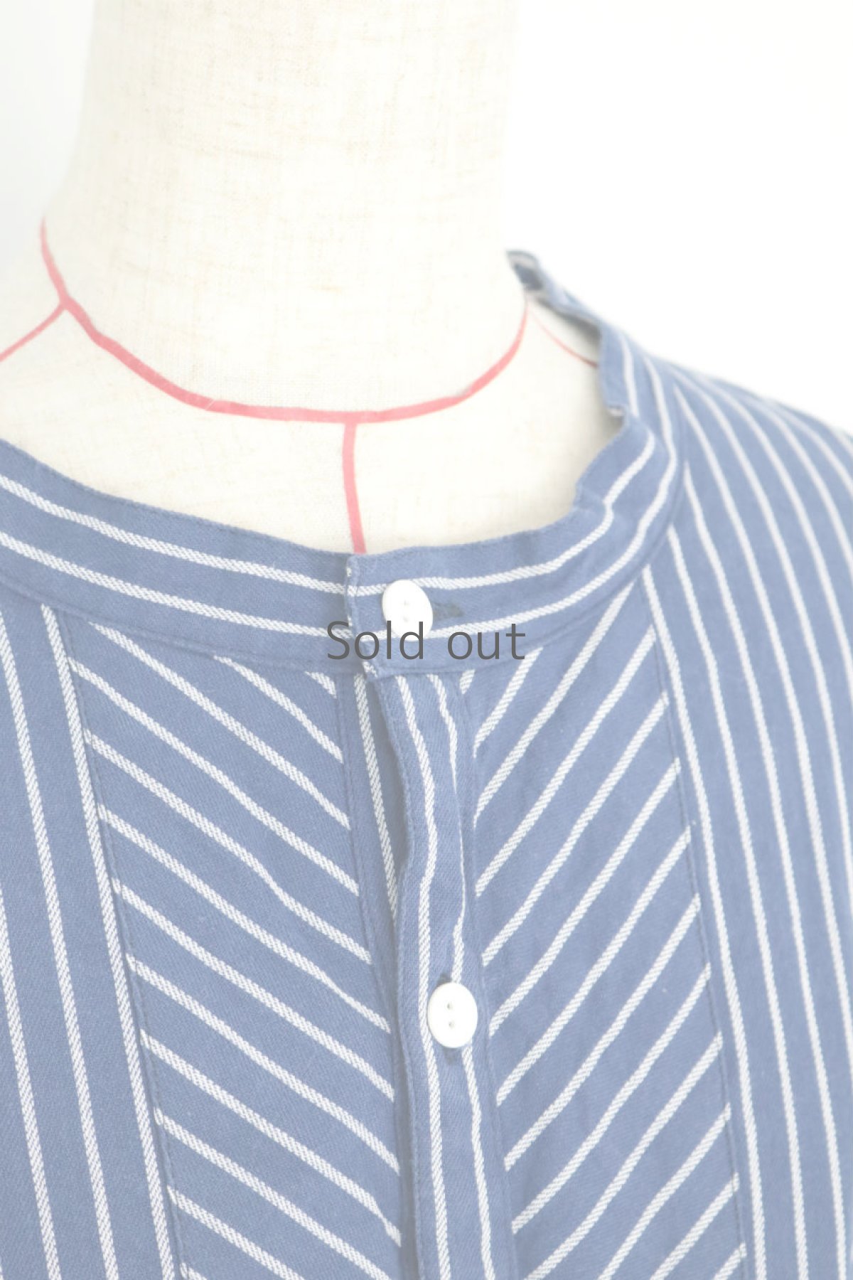 画像5: 【ドイツ】フィッシャーマン　プルオーバー シャツ（ブルー・ホワイト） (5)