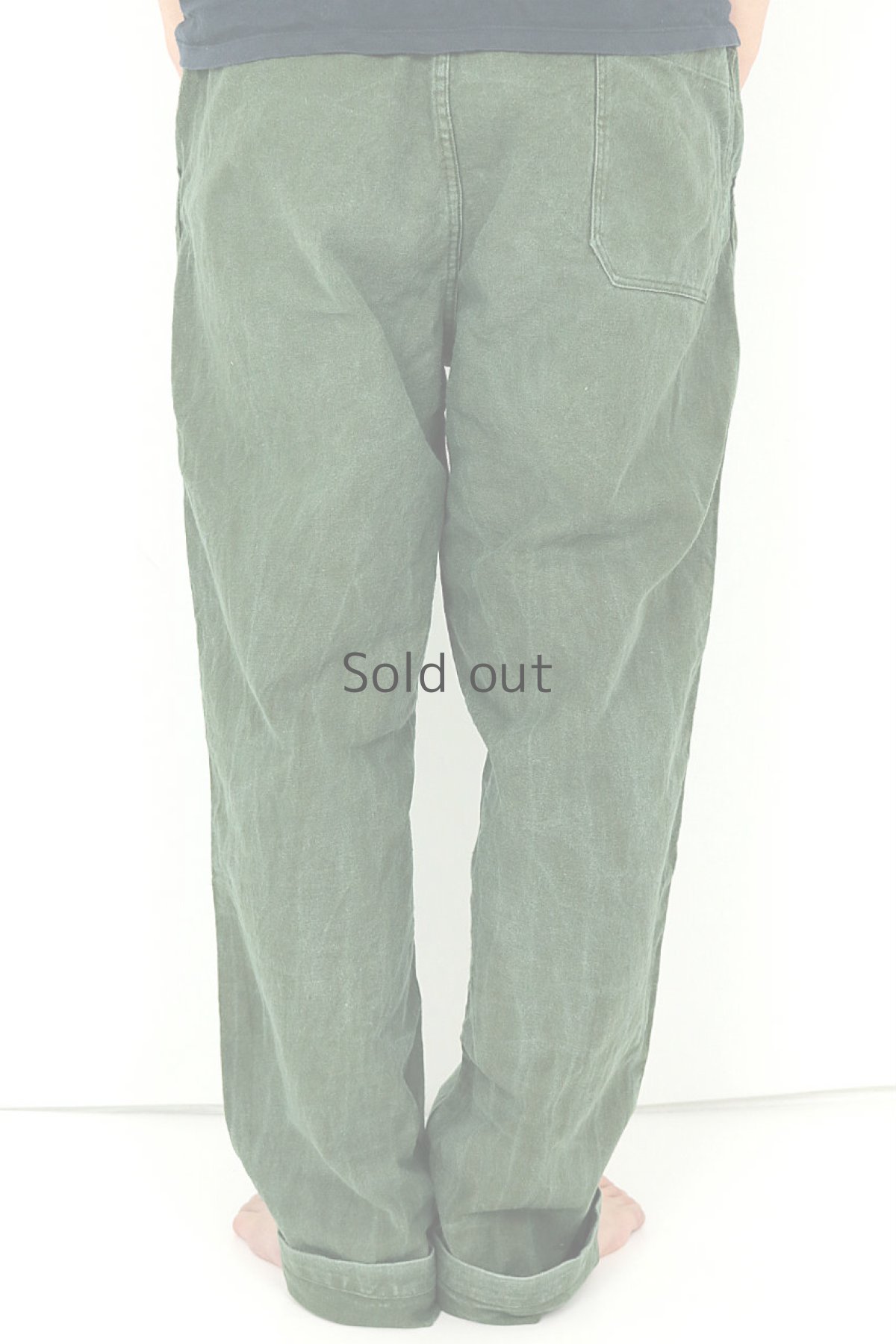 画像4: 【スウェーデン】ビンテージ ミリタリー　ワークパンツ（グリーン） (4)