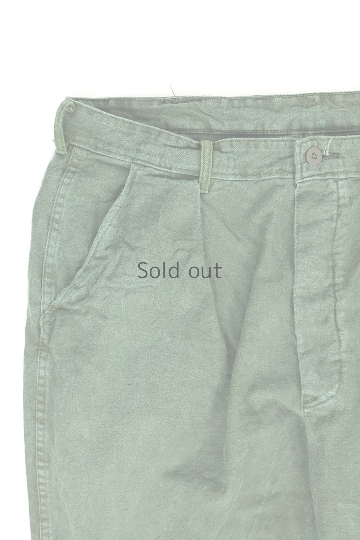 画像5: 【スウェーデン】ビンテージ ミリタリー　ワークパンツ（グリーン） (5)