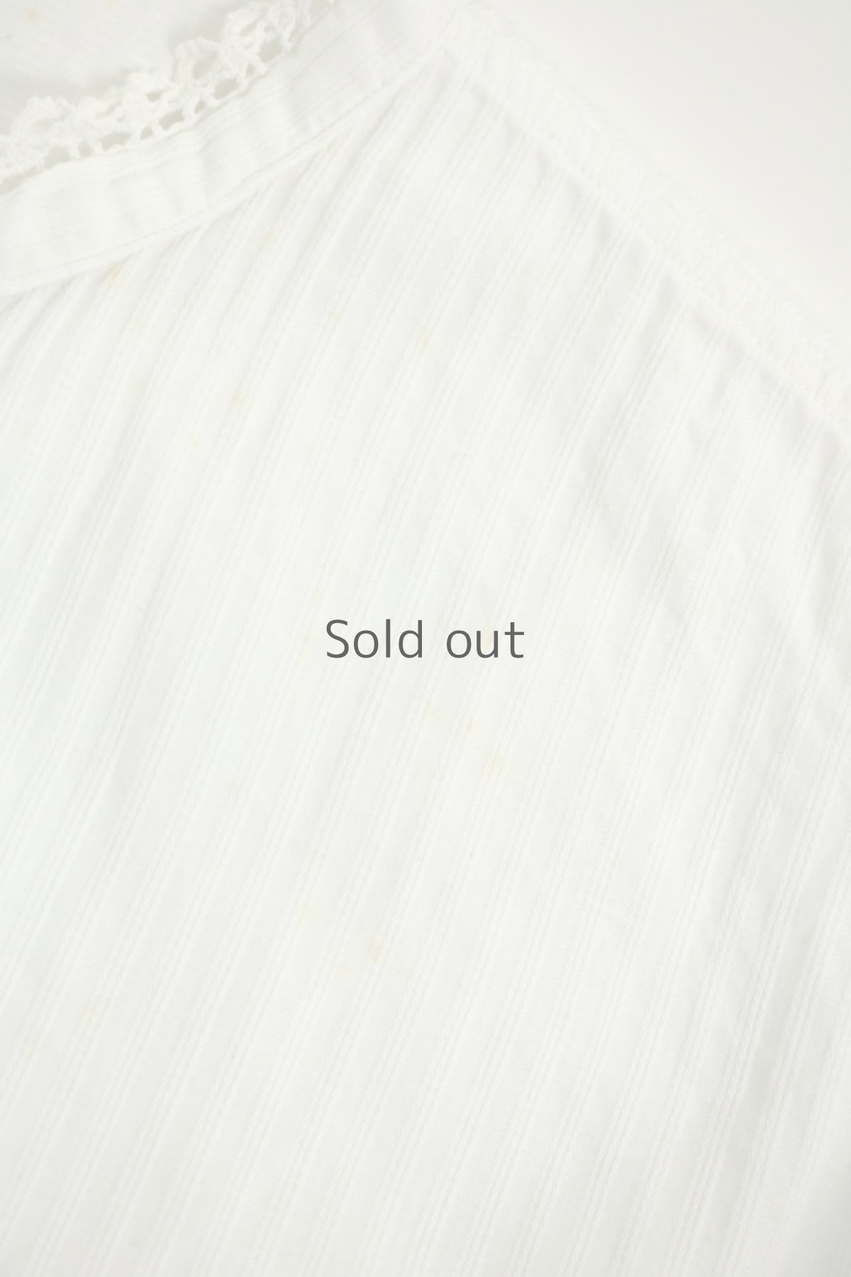 画像12: 【フランス】アンティークコットン　クラシック　長袖ホワイトブラウス(イニシャルMM) (12)