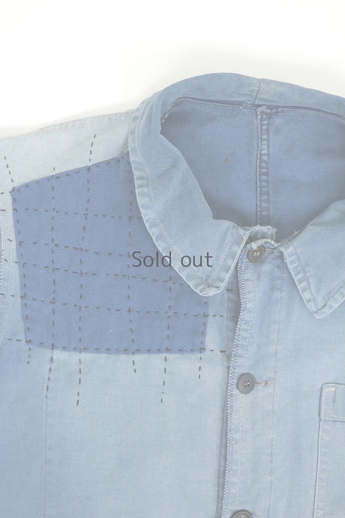 画像5: 【MITSUGU SASAKI】ビンテージリメイク　パッチワーク　ワークジャケット（リペア） (5)