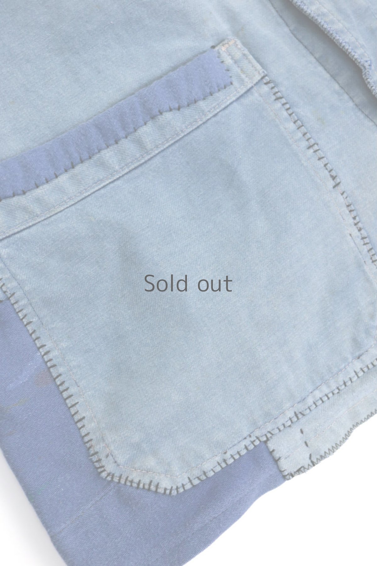 画像6: 【MITSUGU SASAKI】ビンテージリメイク　パッチワーク　ワークジャケット（リペア） (6)