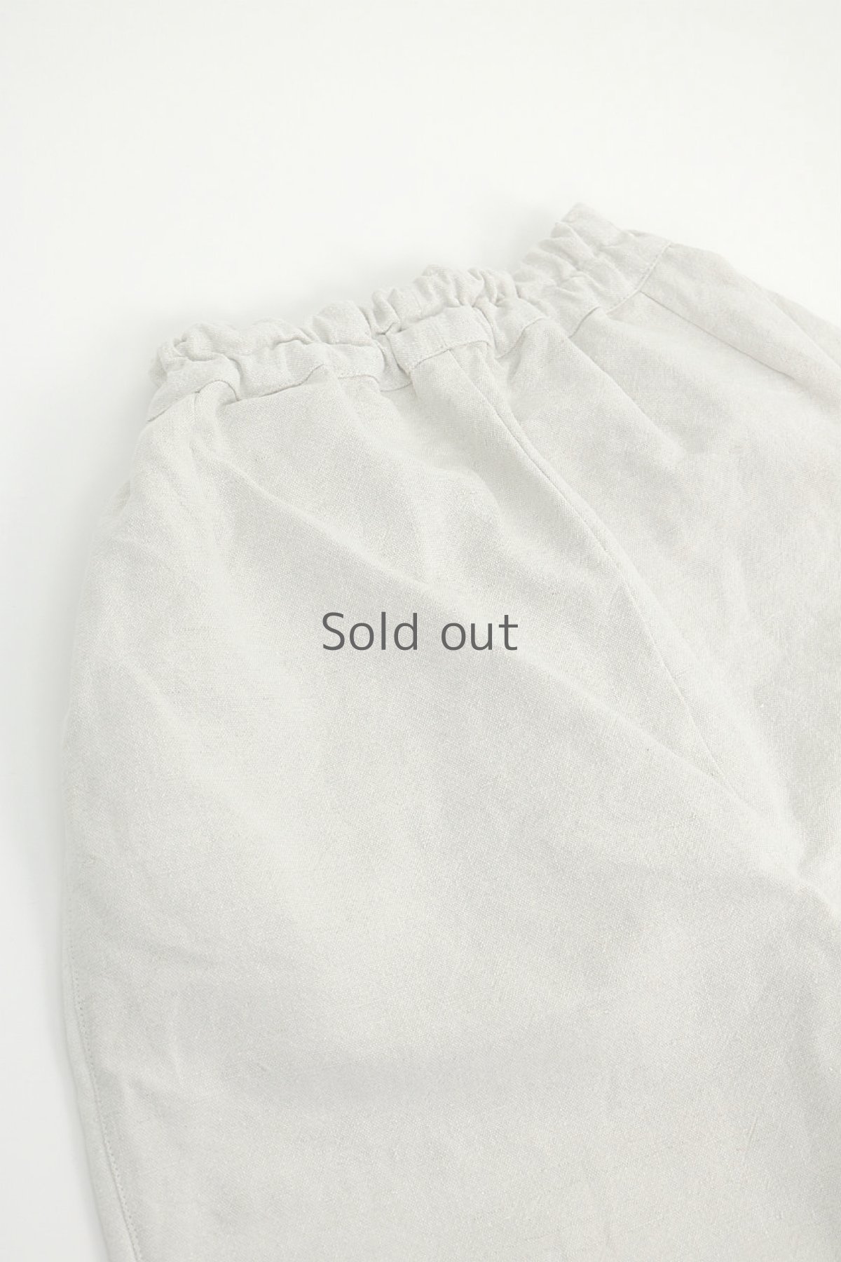 画像8: 【ササキチホ】アンティークリネン　シンプルテーパードパンツ（白色） (8)