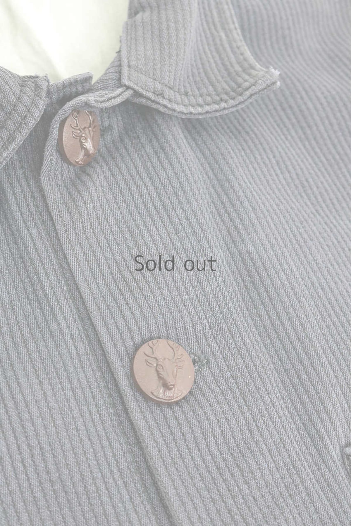 画像6: 【フランス】1960年代頃のコットンピケ　動物ボタンハンティングジャケット（JB） (6)