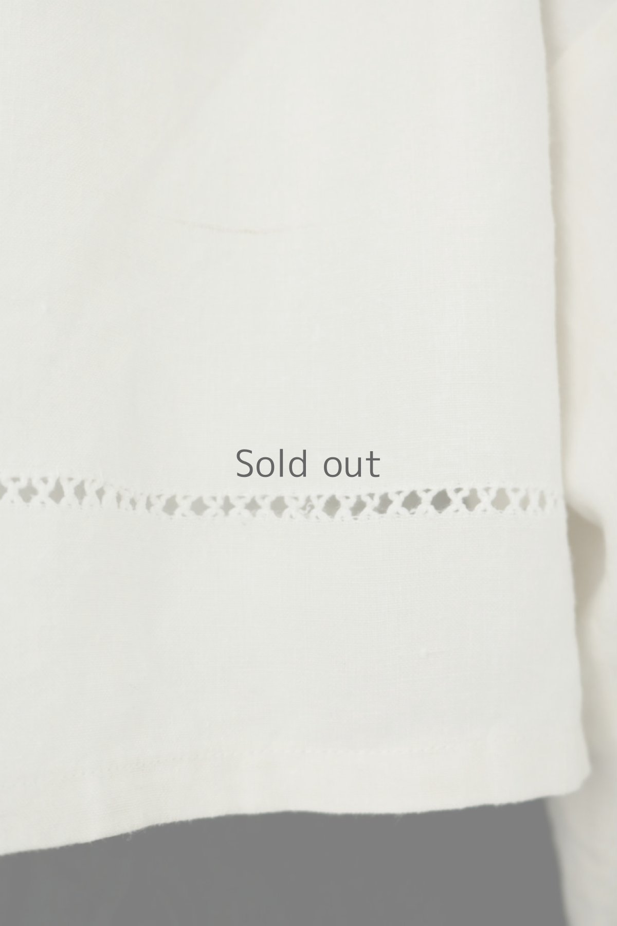 画像9: 【ササキチホ】アンティークリネン　聖歌隊のショートスモック（白色） (9)