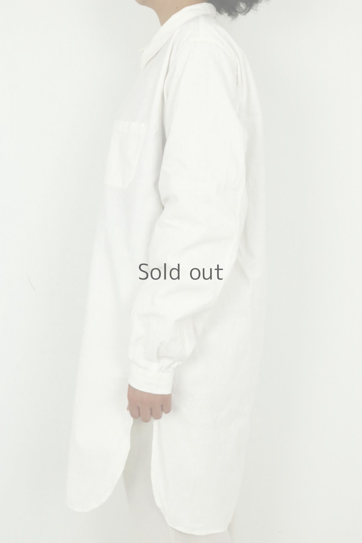 画像11: 【スウェーデン】ビンテージミリタリー　プルオーバーロングシャツ（未使用品/白） (11)