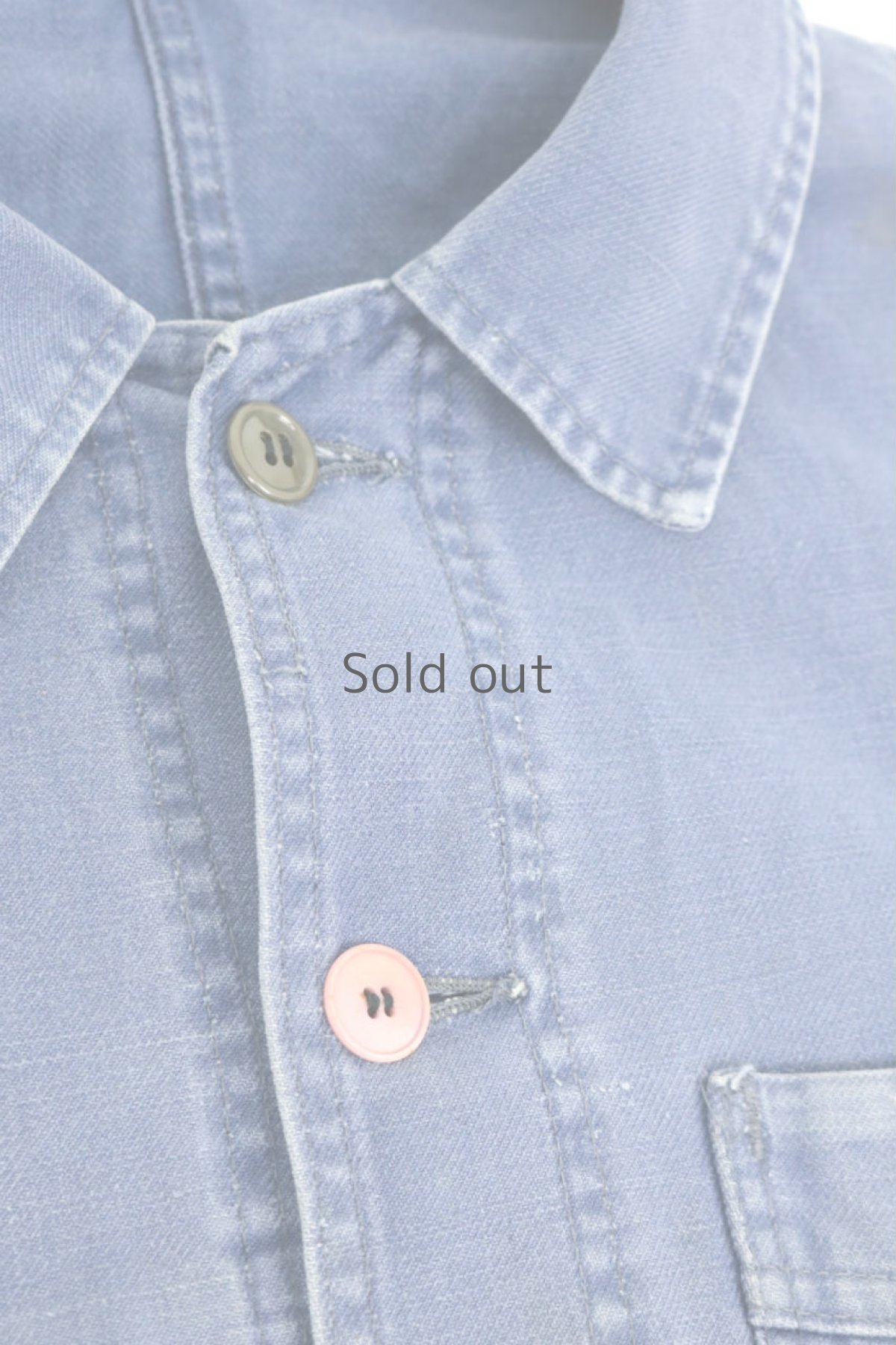 画像5: 【フランス】1950年代　ブルーコットン　ワークジャケット（Adolphe Lafont） (5)