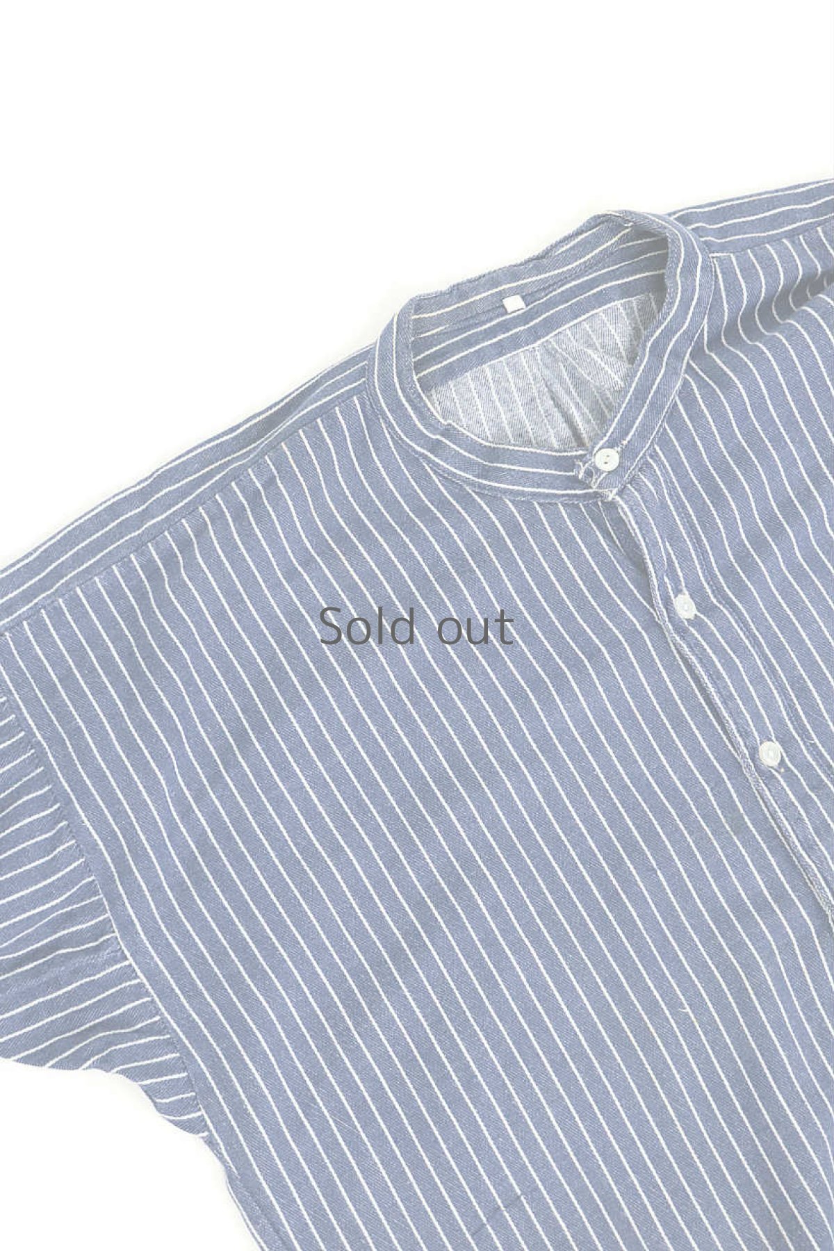 画像2: 【ドイツ】ビンテージ　ストライププルオーバーロングシャツ(裏起毛コットン) (2)