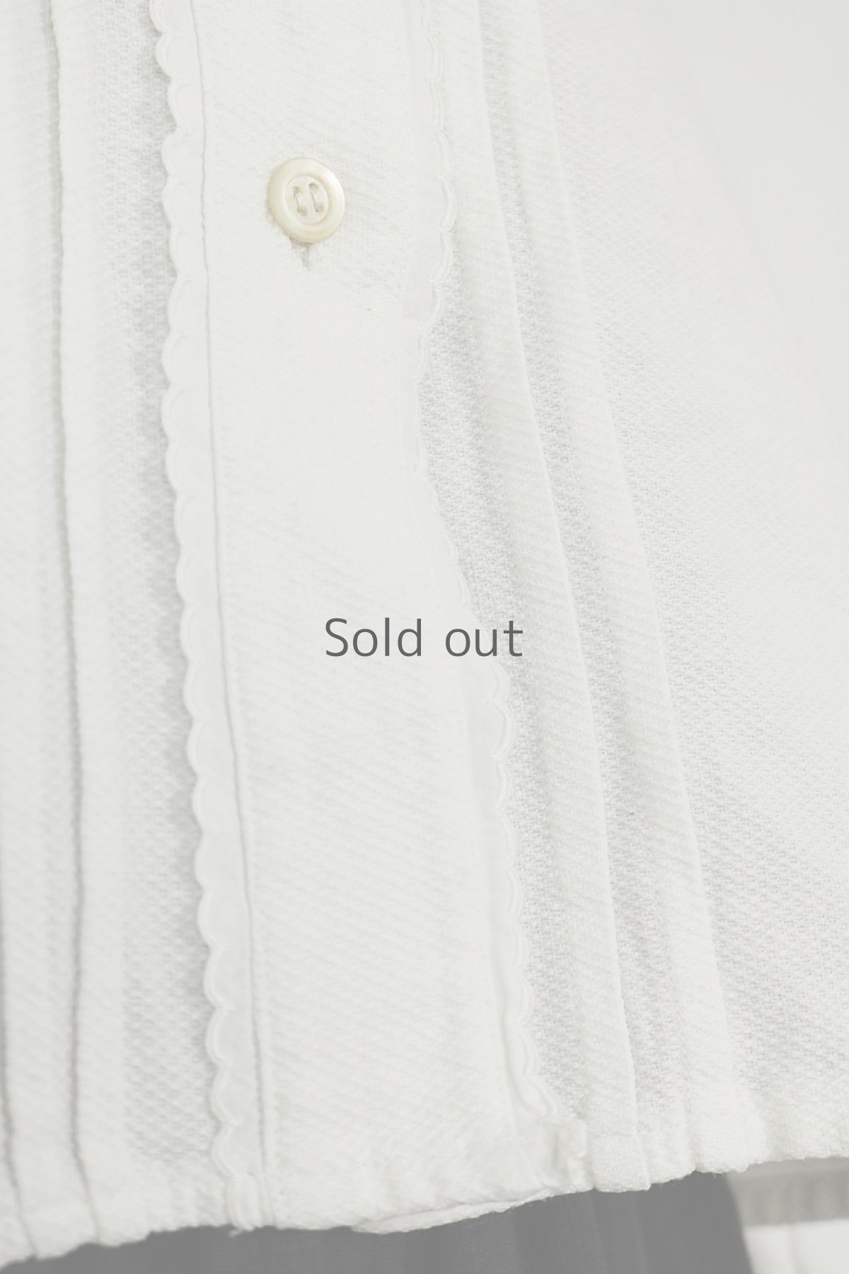 画像6: 【フランス】アンティークコットン　クラシック　長袖ホワイトブラウス(裏起毛コットン) (6)