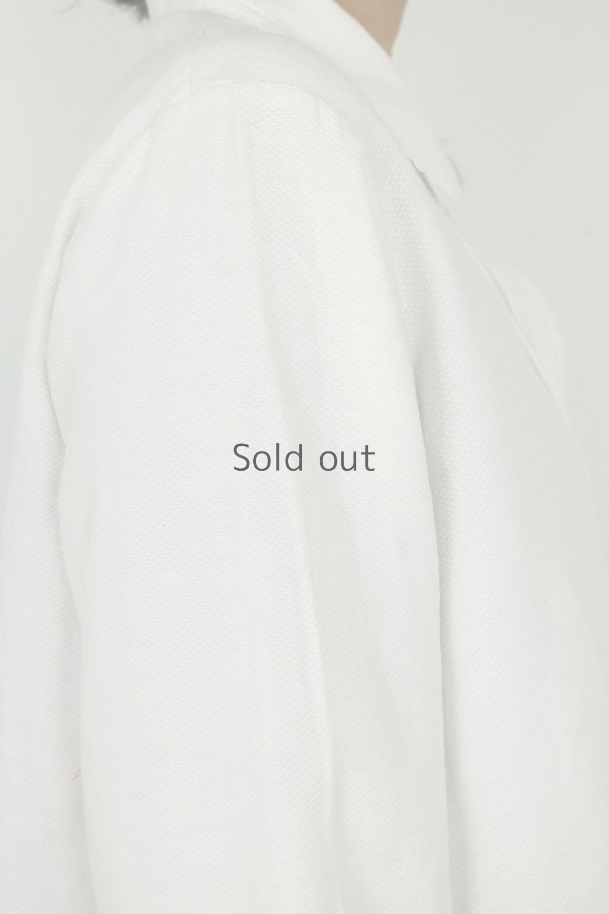 画像8: 【フランス】アンティークコットン　クラシック　長袖ホワイトブラウス(裏起毛コットン) (8)