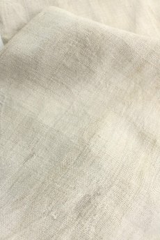 画像10: 【ベトナム】ビンテージ 手織り麻の白スカーフ（モン族） (10)