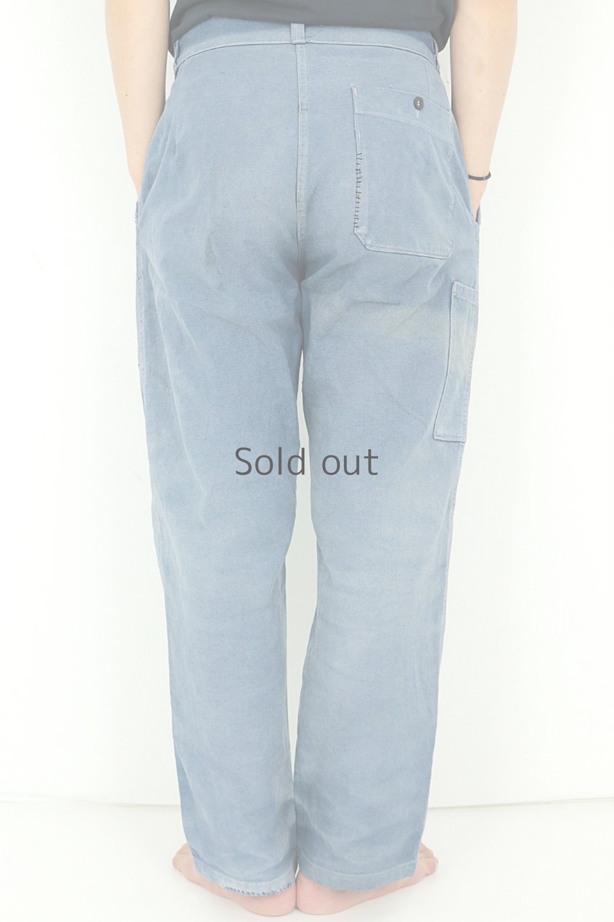 画像15: 【MITSUGU SASAKI】ビンテージ×リメイク　パッチワーク　ワークパンツ(BEAU FORT） (15)