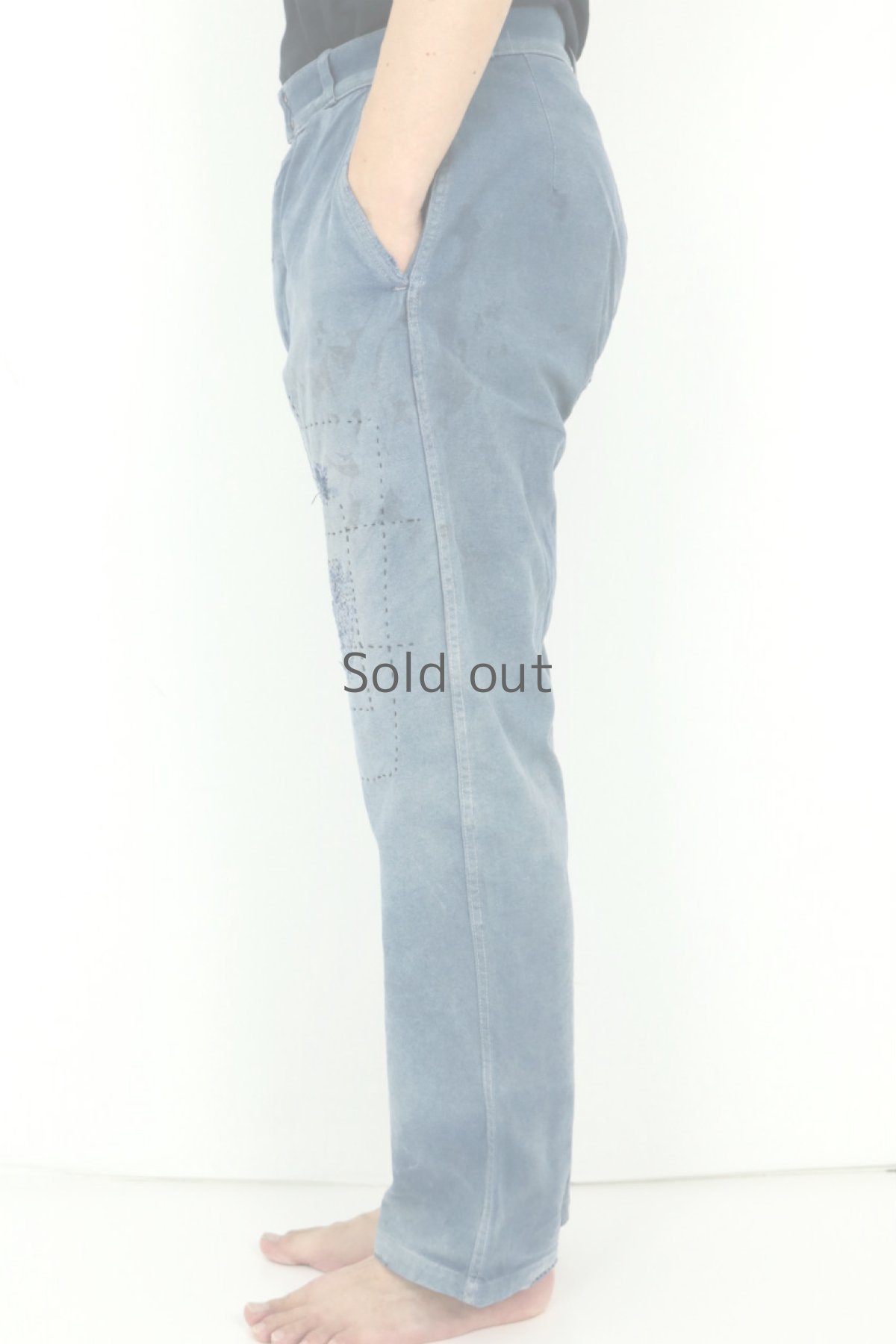 画像14: 【MITSUGU SASAKI】ビンテージ×リメイク　パッチワーク　ワークパンツ(BEAU FORT） (14)