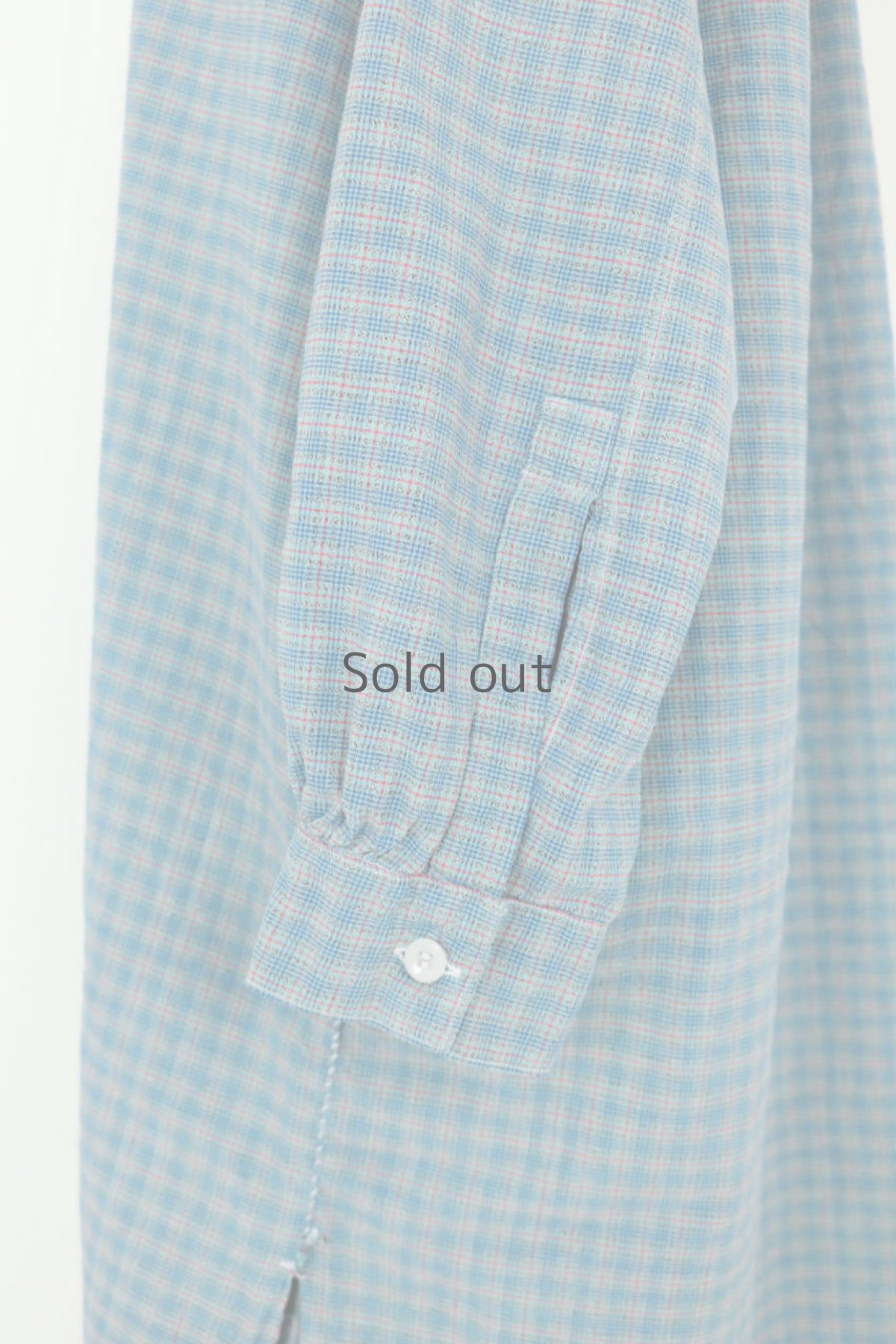 画像8: 【フランス】ビンテージ  ファーマーズ　プルオーバーロングシャツ（ブルーチェック） (8)