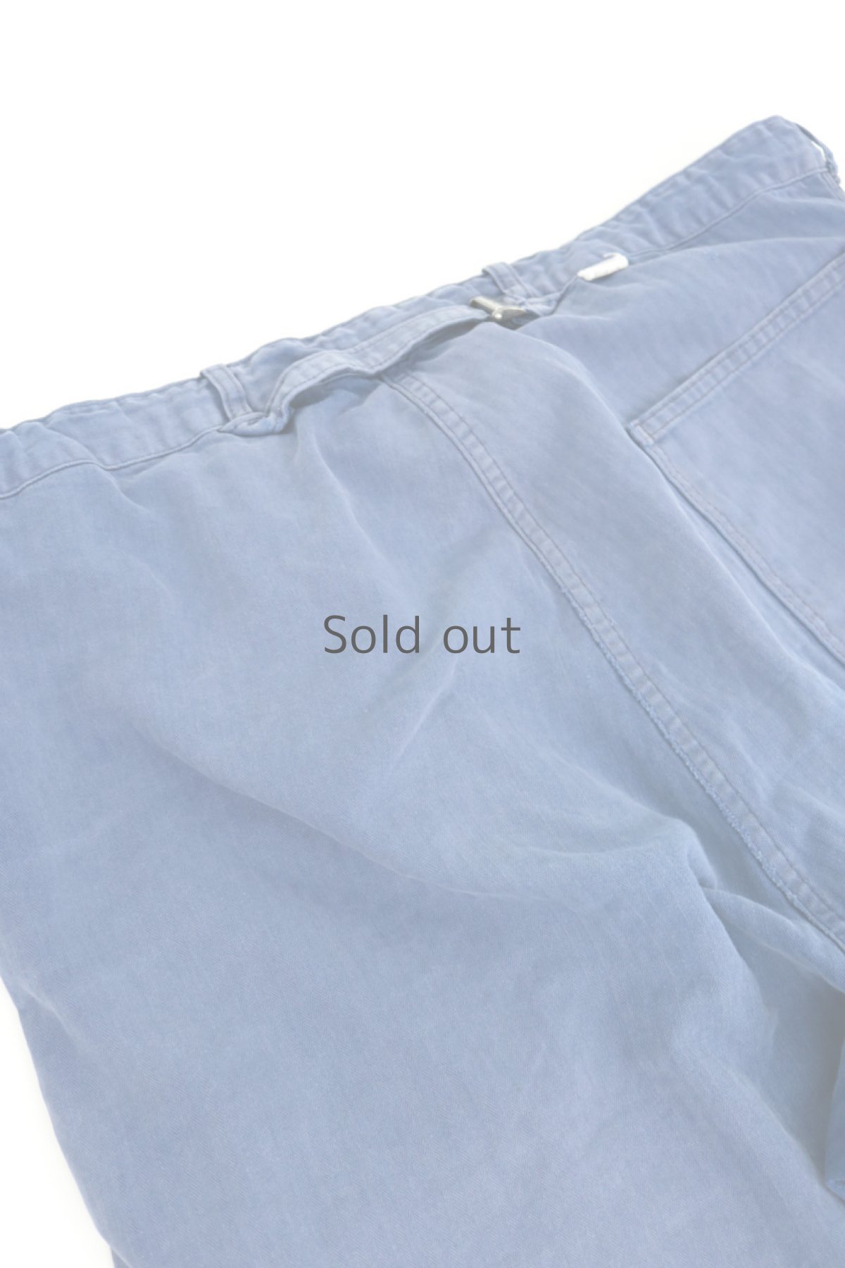 画像11: 【MITSUGU SASAKI】ビンテージ×リメイク　パッチワーク　ワークパンツ(ウエストひも） (11)