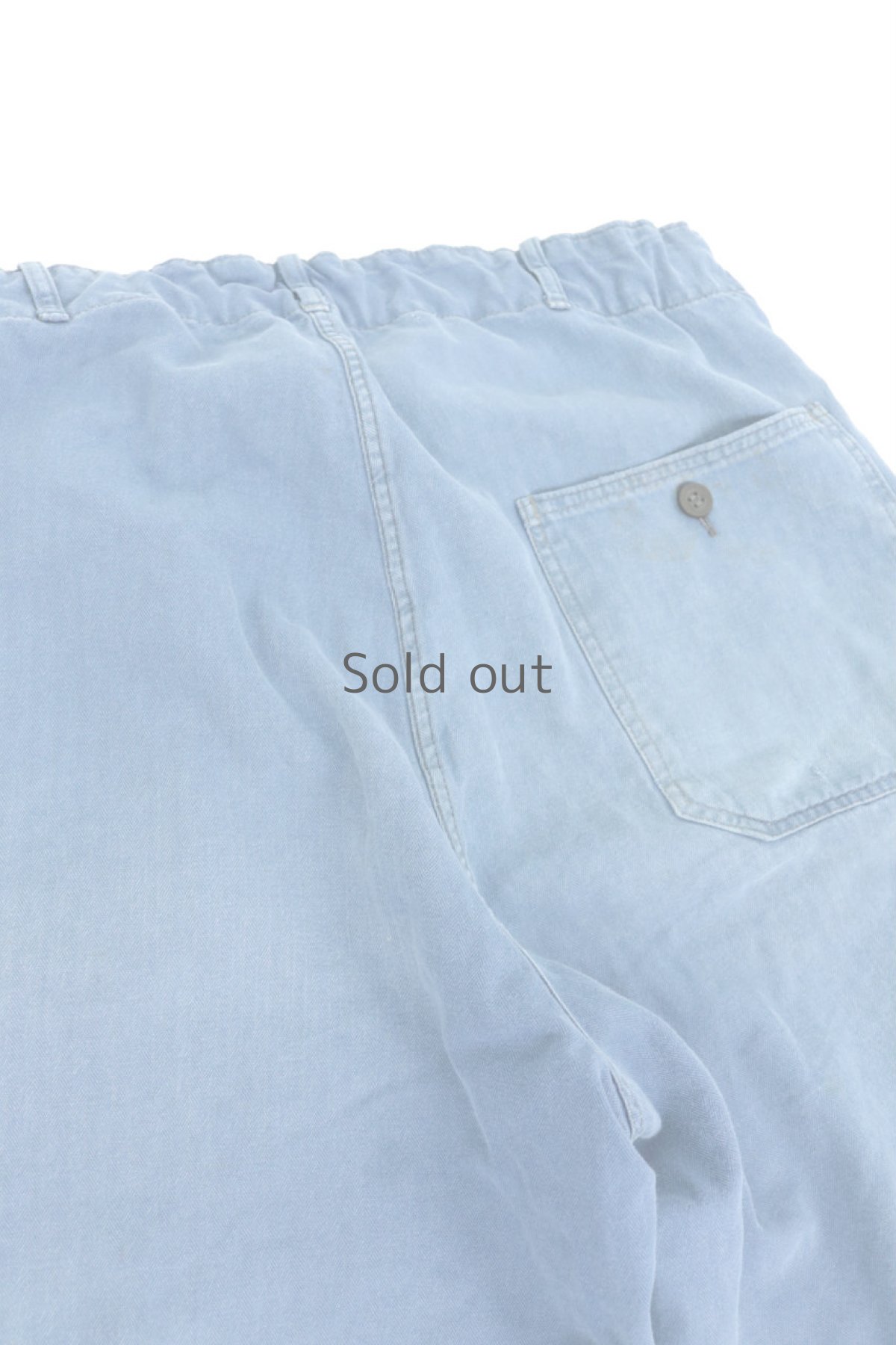 画像12: 【MITSUGU SASAKI】ビンテージ×リメイク　パッチワーク　ワークパンツ(ウエストひも） (12)