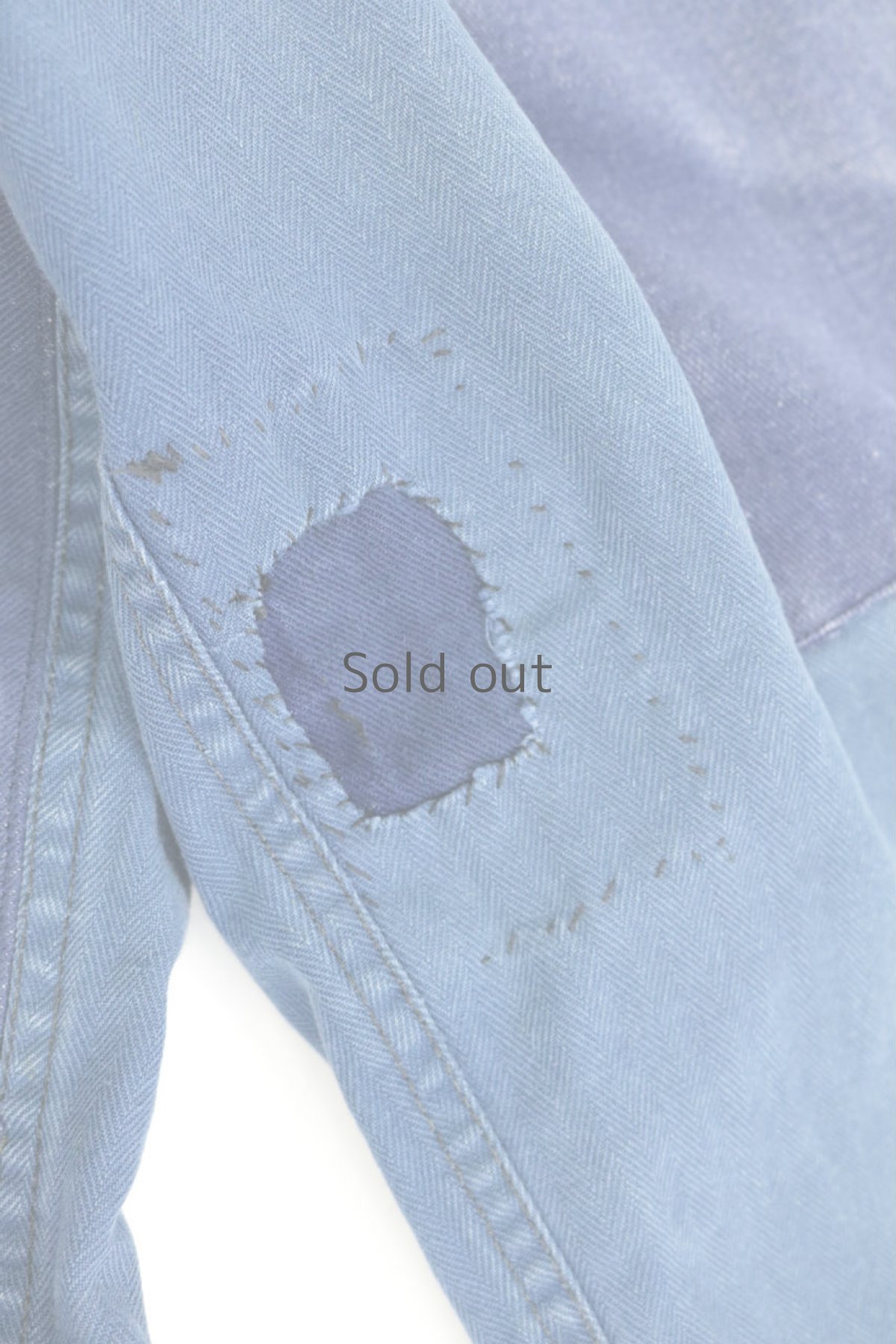 画像9: 【MITSUGU SASAKI】ビンテージ×リメイク　パッチワーク　ワークパンツ(ウエストひも） (9)