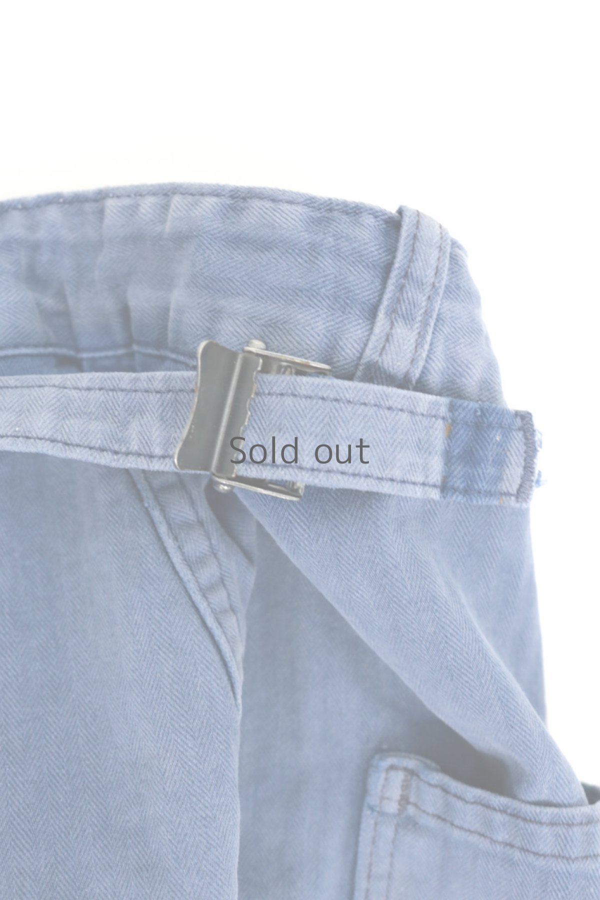 画像12: 【MITSUGU SASAKI】ビンテージ×リメイク　パッチワーク　ワークパンツ(ウエストひも） (12)