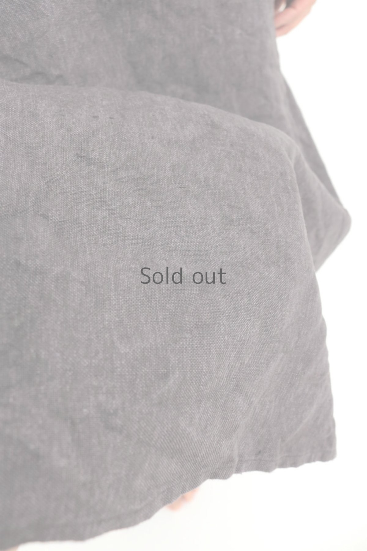 画像5: 【チェコ】ミリタリー　リネンエプロン（後染め/チャコールグレー） (5)