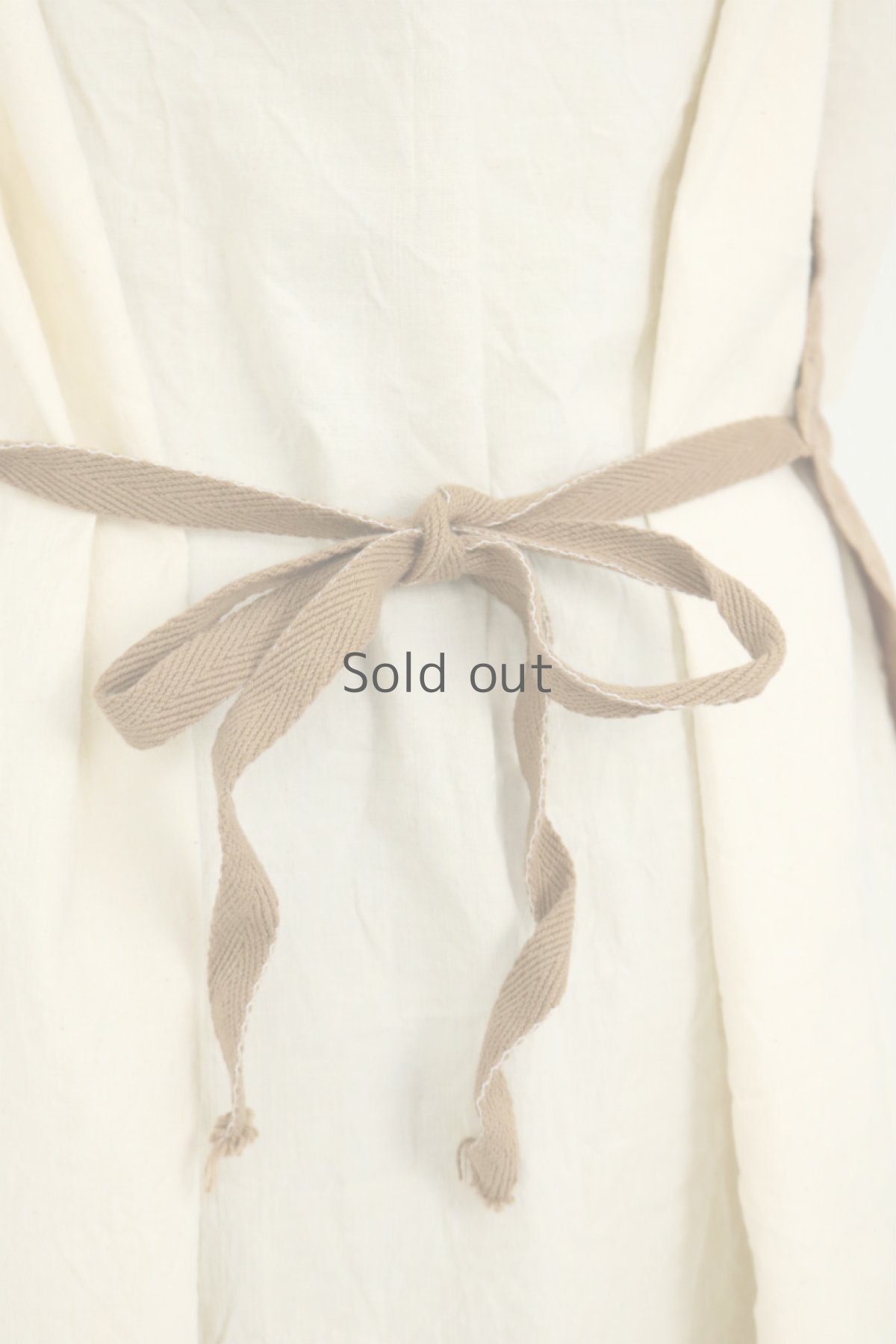 画像7: 【チェコ】ミリタリー　リネンエプロン（後染め/ライトブラウン） (7)