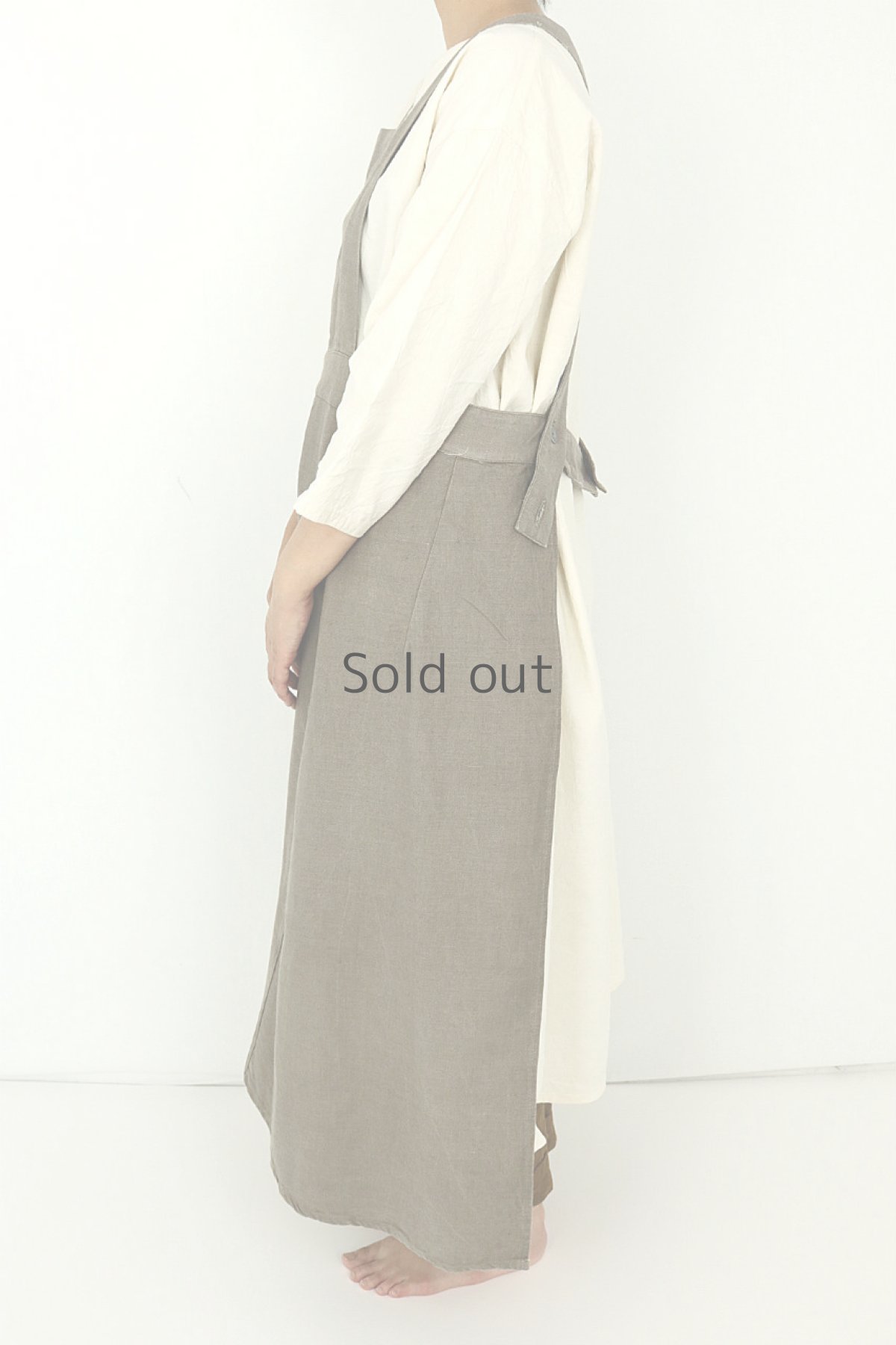 画像3: 【スウェーデン】ビンテージ  ミリタリーワークエプロン (3)