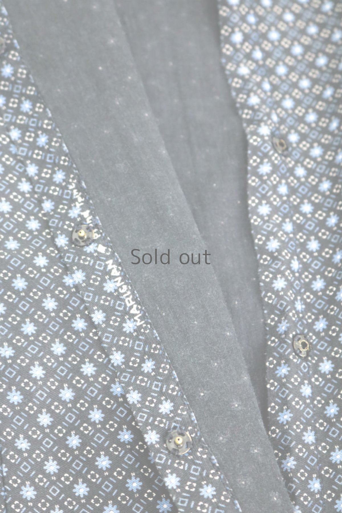 画像14: 【フランス】1950年代頃のブラックワークコート（青の小花柄） (14)