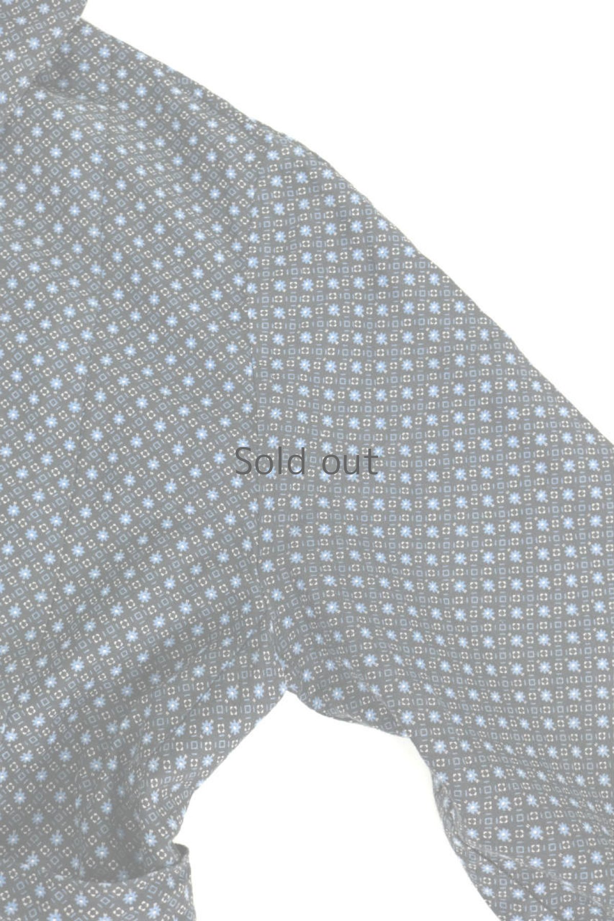 画像10: 【フランス】1950年代頃のブラックワークコート（青の小花柄） (10)